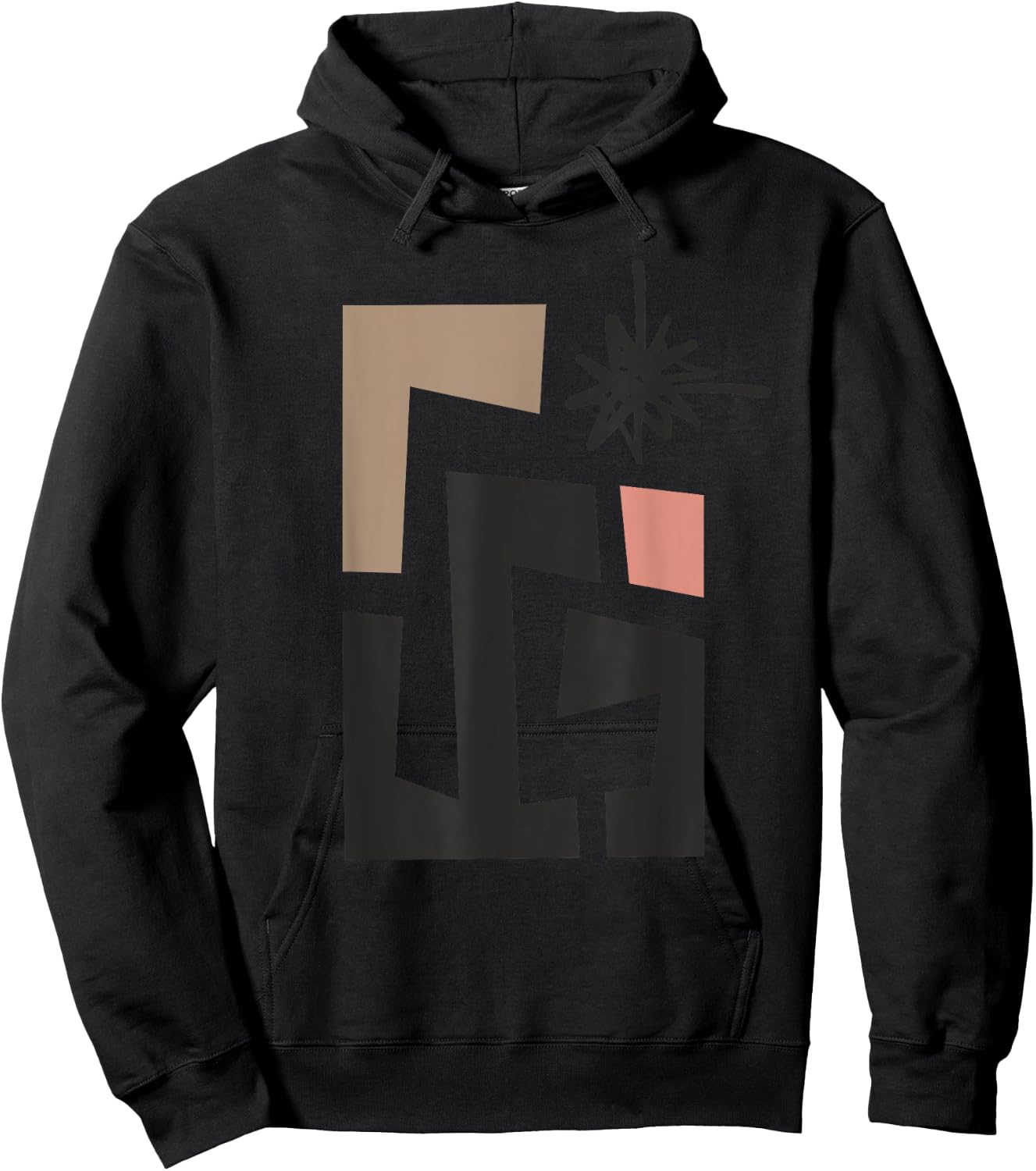 Contemporary Abstract Art Hoodie - Hoodie | Black