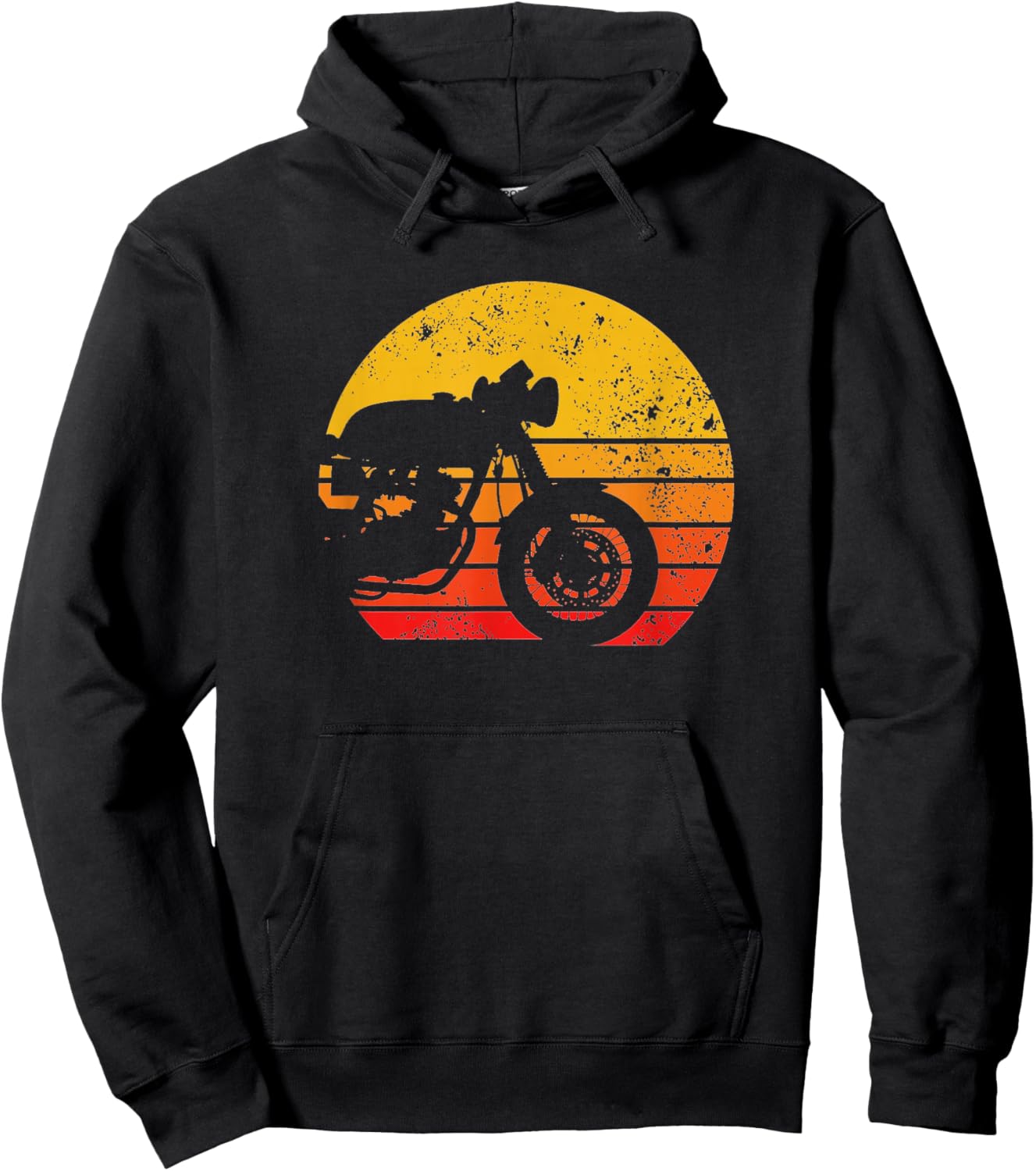 Motorcycle Shirt Vintage Retro for Cafe Racer Fans Hoodie - Hoodie | Black