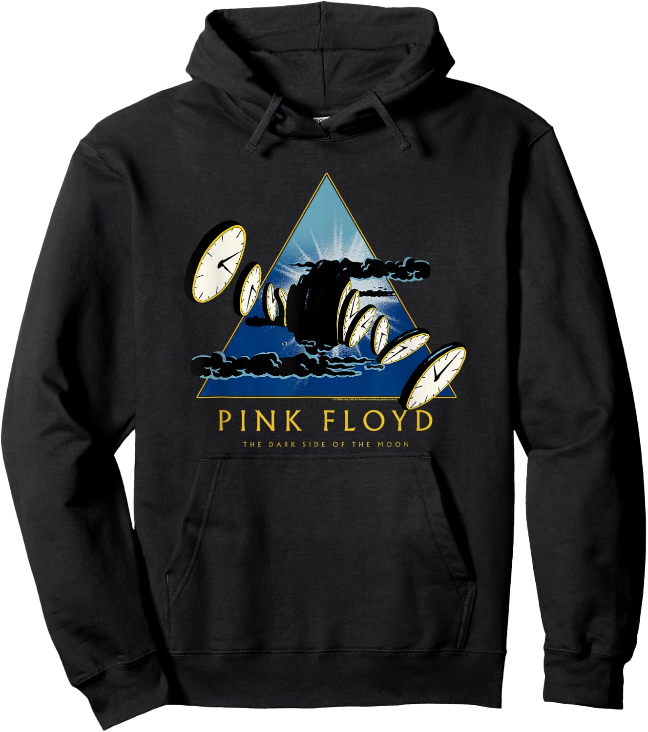 Pink Floyd The Dark Side of The Moon 50th Melting Clocks Hoodie - Hoodie | Black