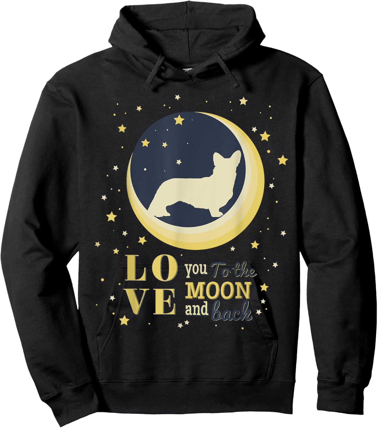 Welsh Corgi Pembroke Welsh Corgi Cardigan Hoodie - Hoodie | Black