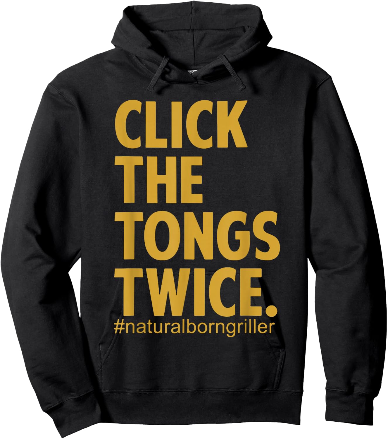 Click The Tongs Twice Hoodie - Hoodie | Black