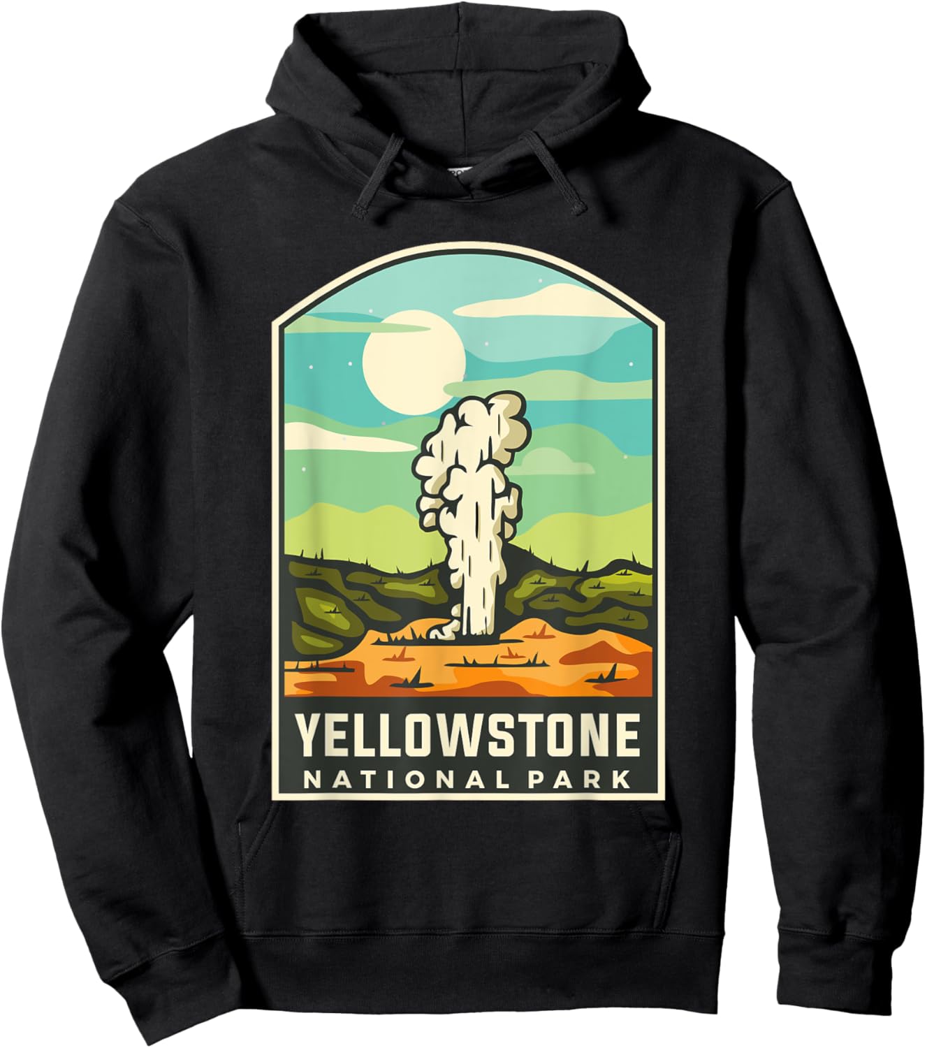 Yellowstone National Park - Throwback Design - Classic Hoodie - Hoodie | Black