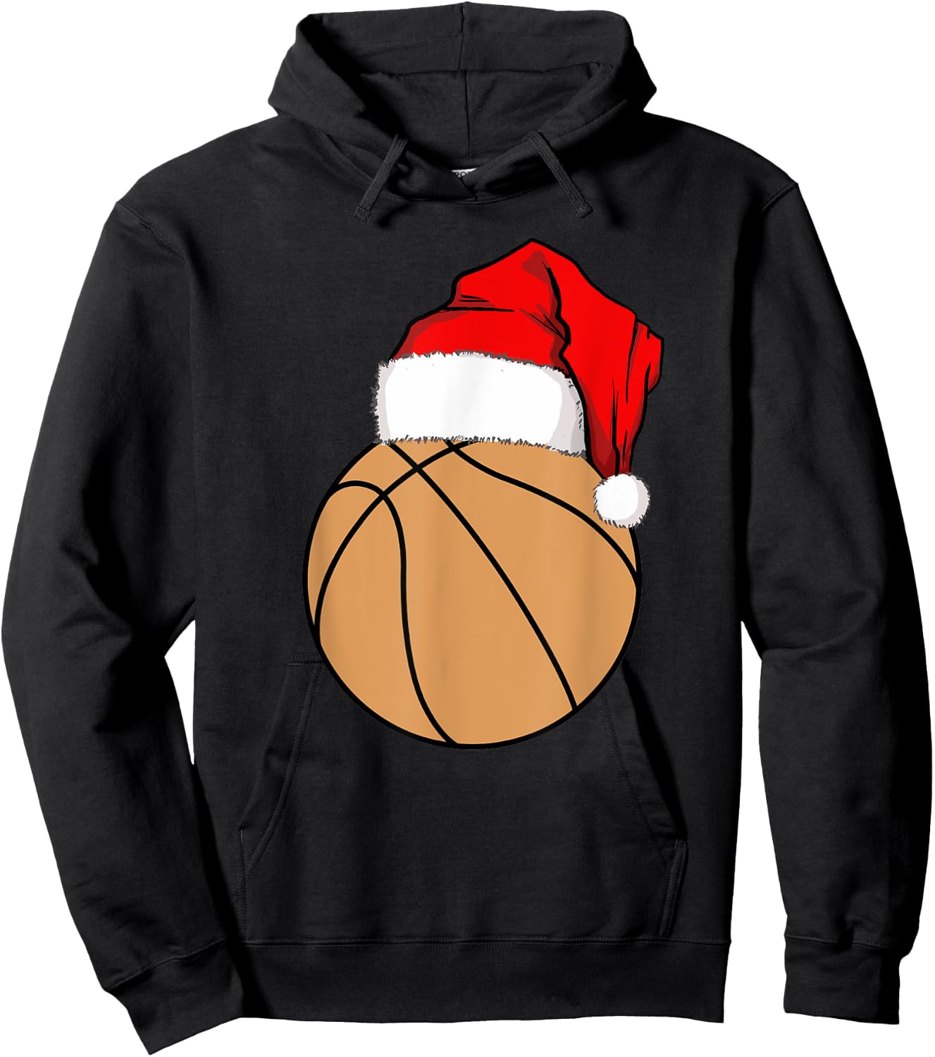 Christmas Basketball Santa Hoodie - Hoodie | Black