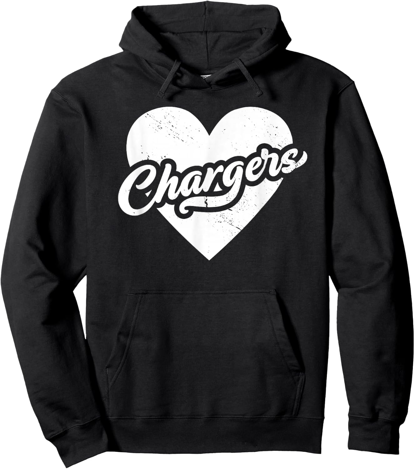Vintage Chargers School Spirit Go Chargers Love Hoodie - Hoodie | Black