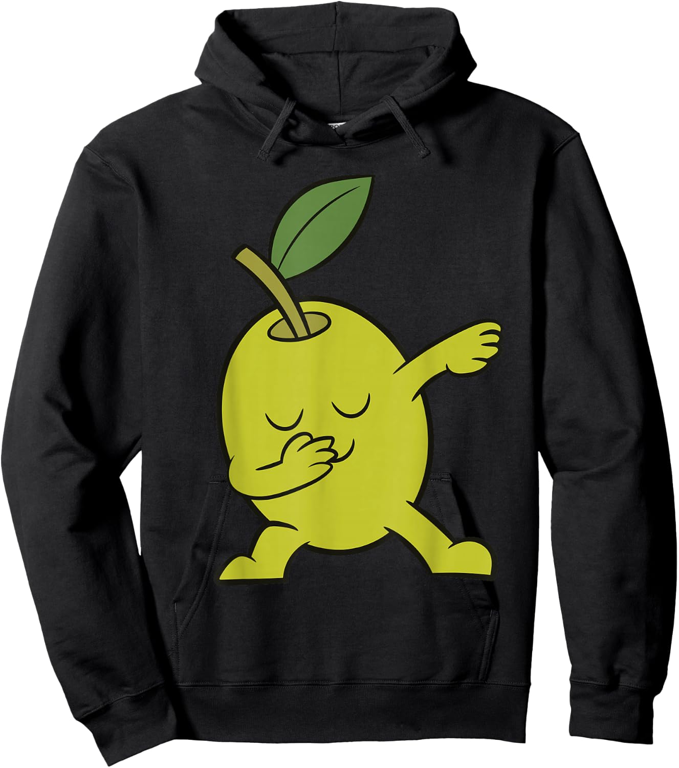 Green Olive Fruit Dabbing Cute Dabbing Olive Hoodie - Hoodie | Black