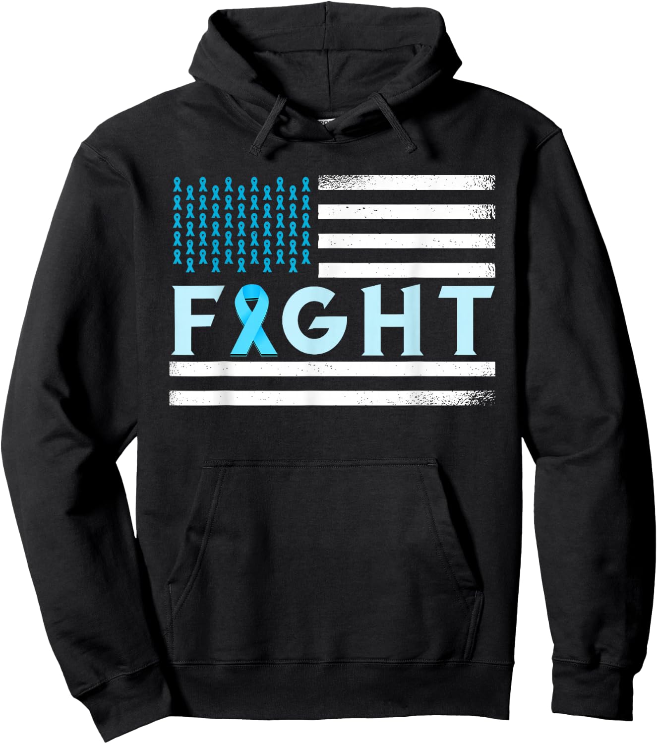 Prostate Cancer America Fight Prostate Cancer Awareness Hoodie - Hoodie | Black