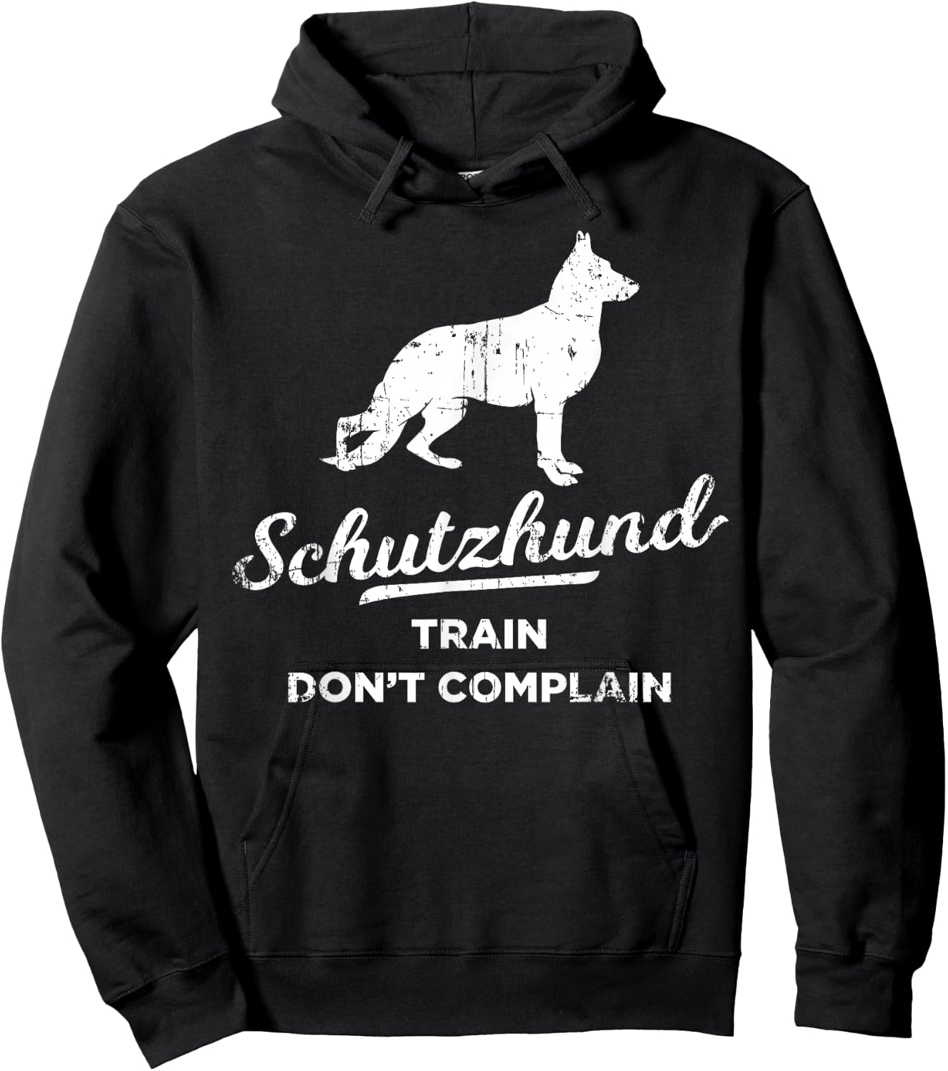 Train Don't Complain Dog Coach Schutzhund Women Girls Kids Hoodie - Hoodie | Black