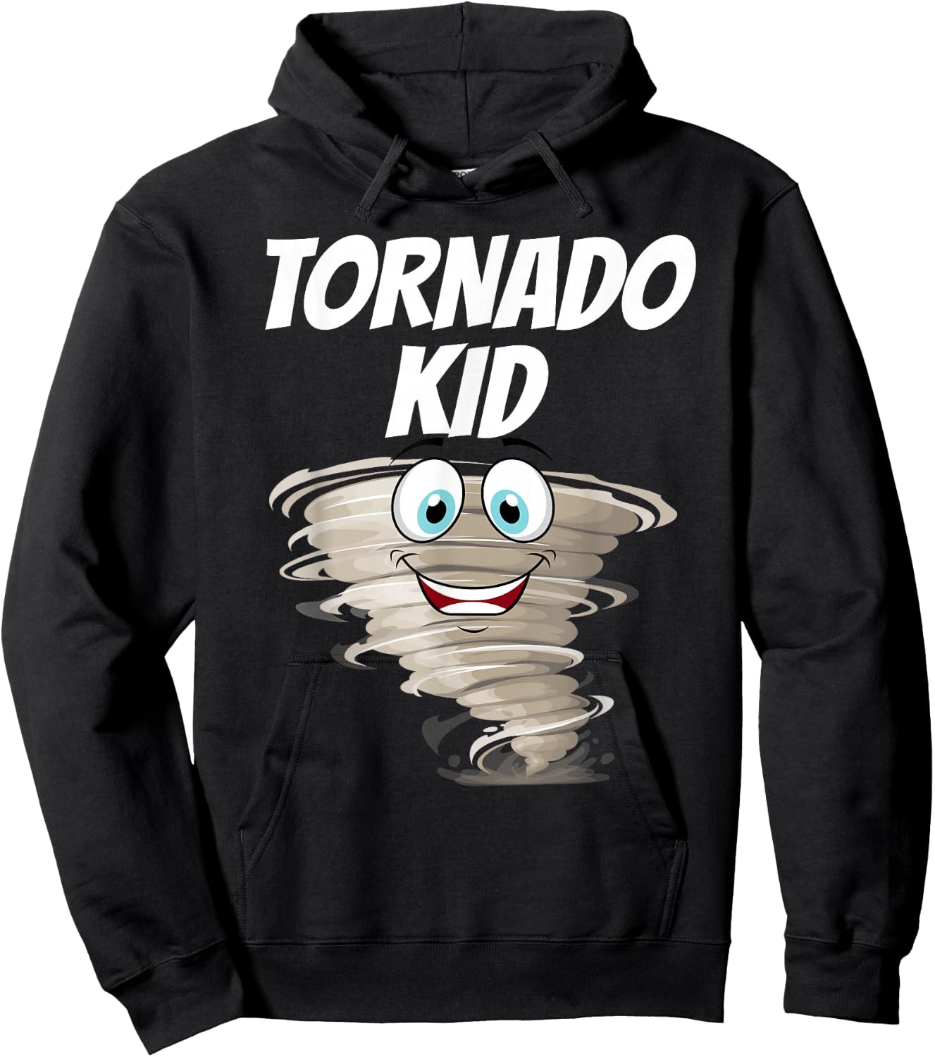Funny Tornado Design For Kids Boys Girls Cyclone Storm Lover Hoodie - Hoodie | Black