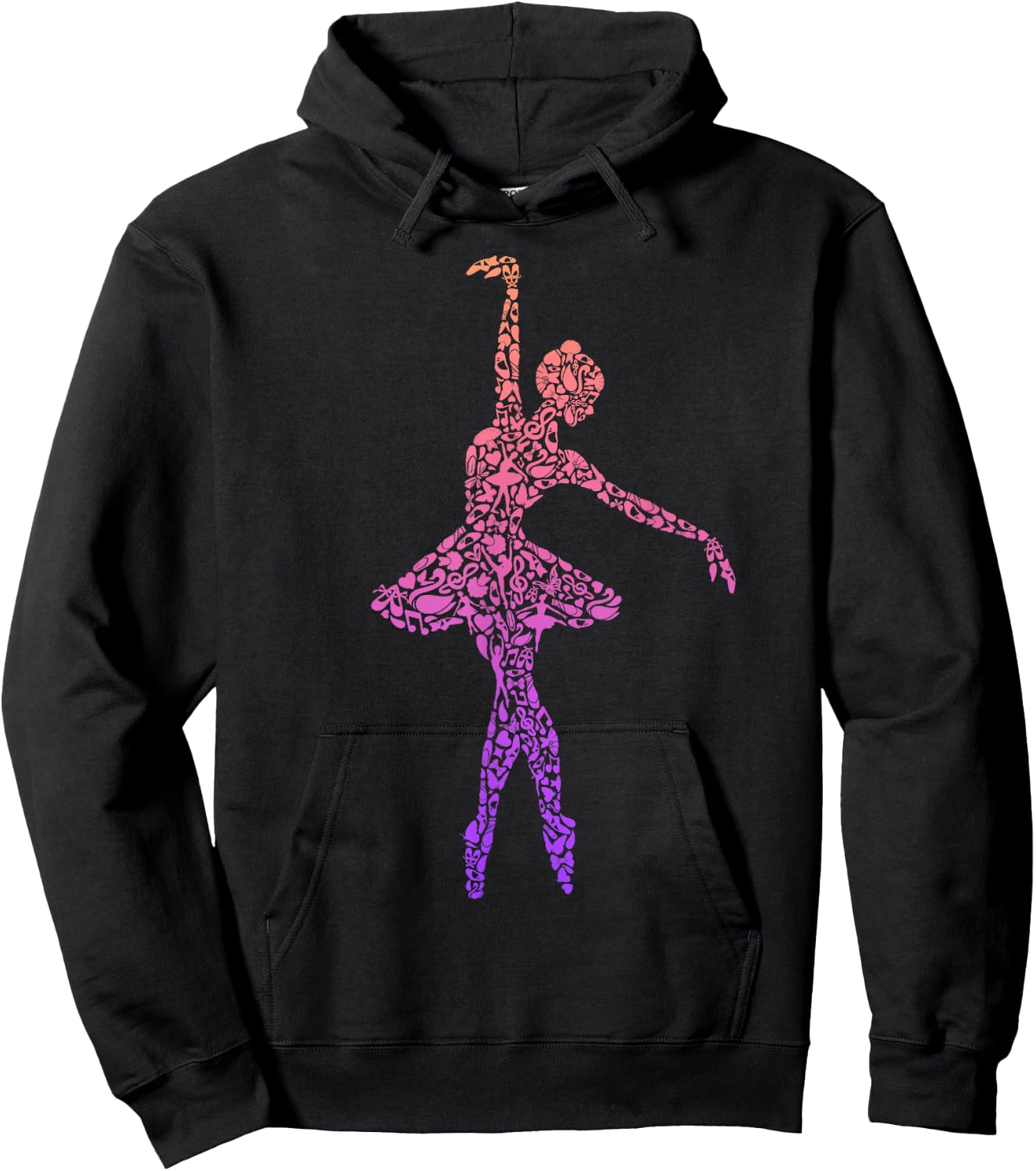 Ballet Ballerinas Women Kids Girls Ballet Dancer Hoodie - Hoodie | Black
