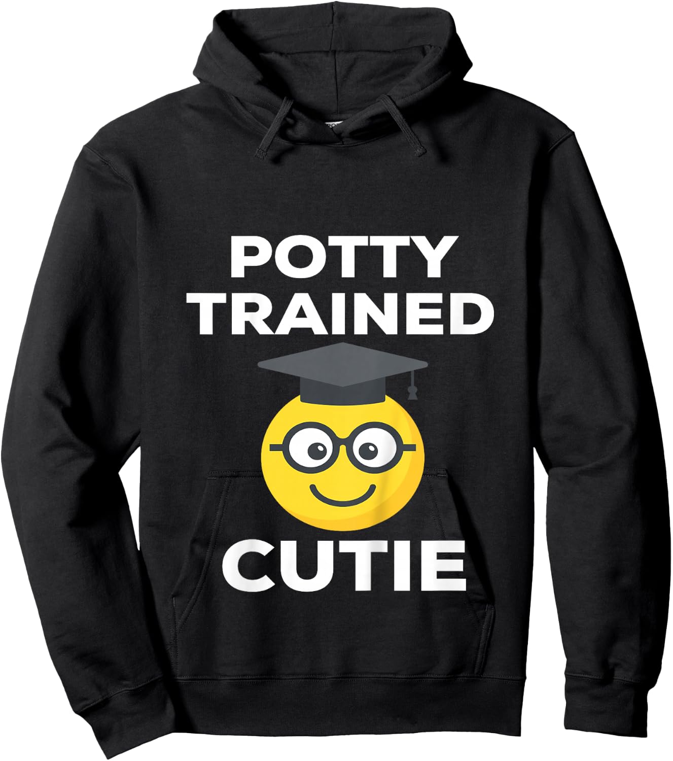 Toddler Graduate Potty Trained Cutie Hoodie - Hoodie | Black
