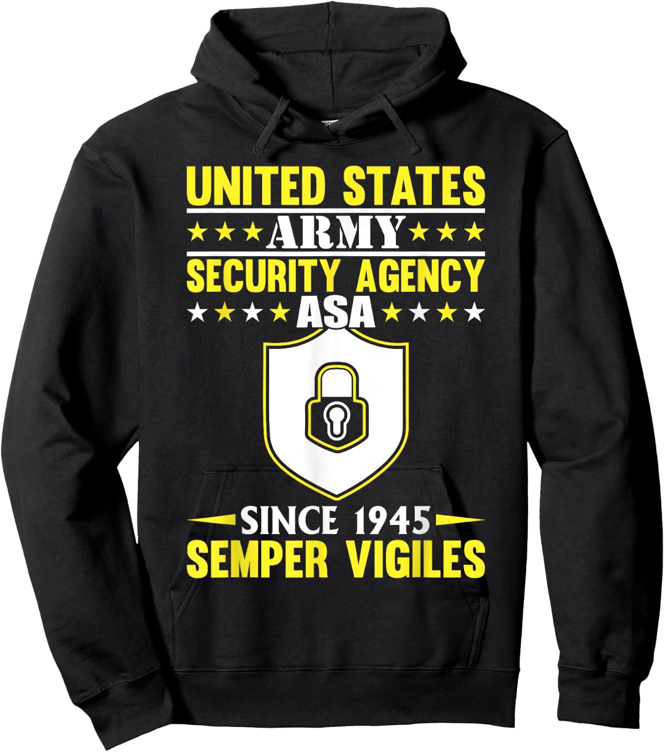 Fbi Jacket Army Security Agency National Security Agency Hoodie - Hoodie | Black