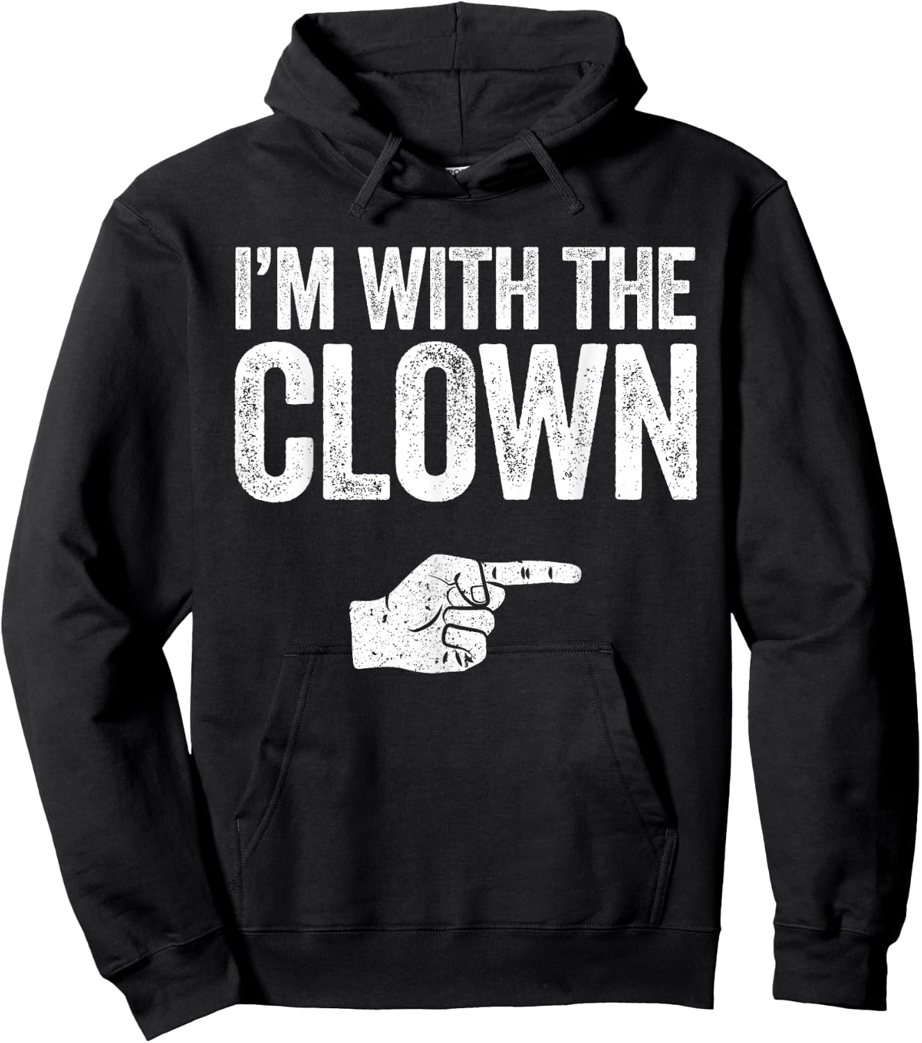 I'm With The Clown Matching Clown Costume Shirt Hoodie - Hoodie | Black