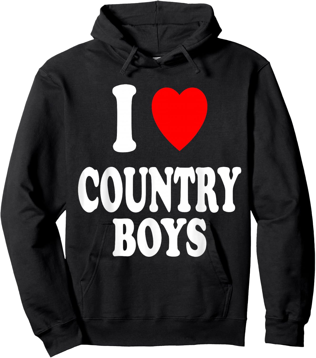I Heart (Love) Country Boys Attraction Southern South Hoodie - Hoodie | Black