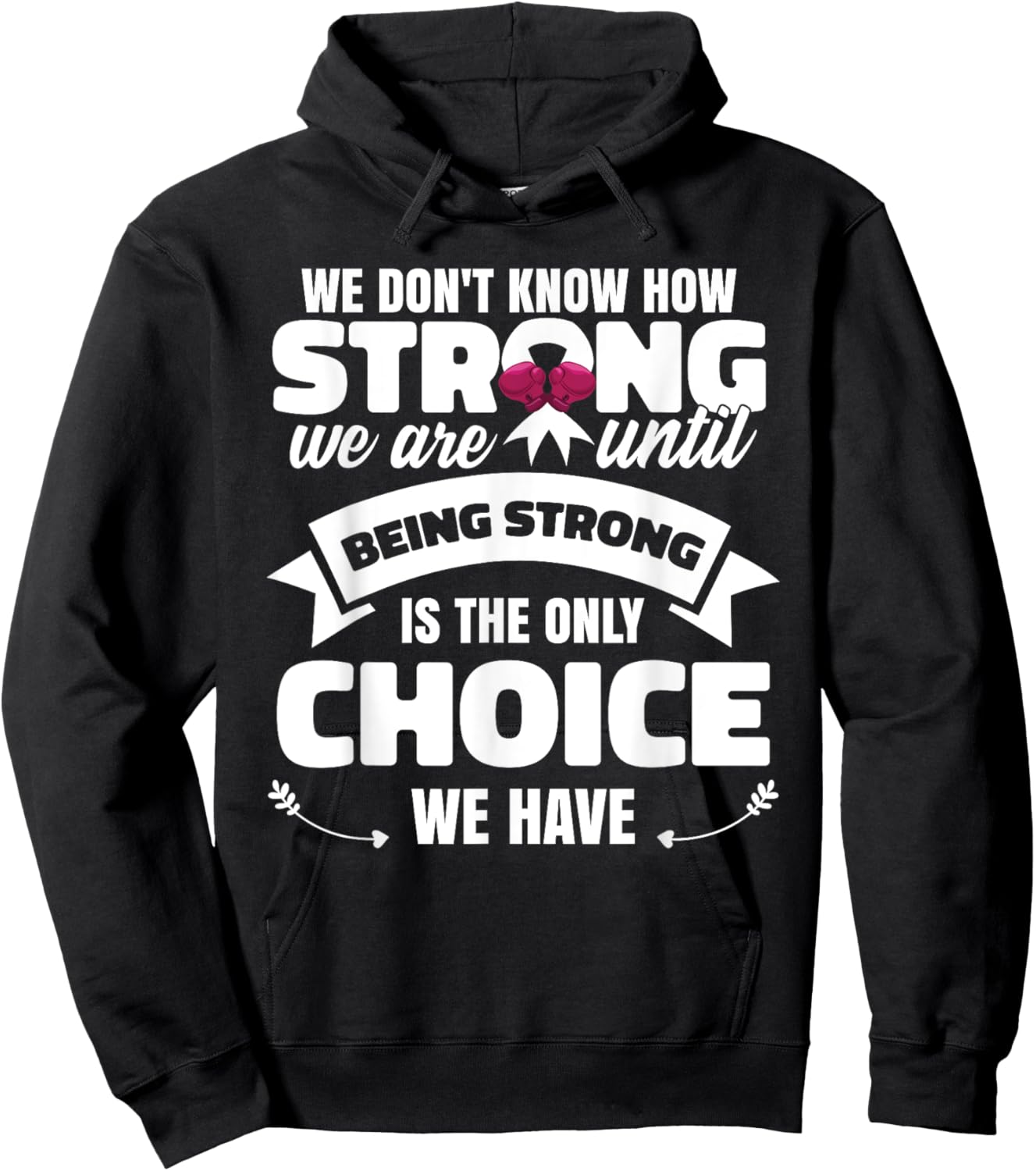 Women Lung Cancer Awareness Hoodie - Hoodie | Black