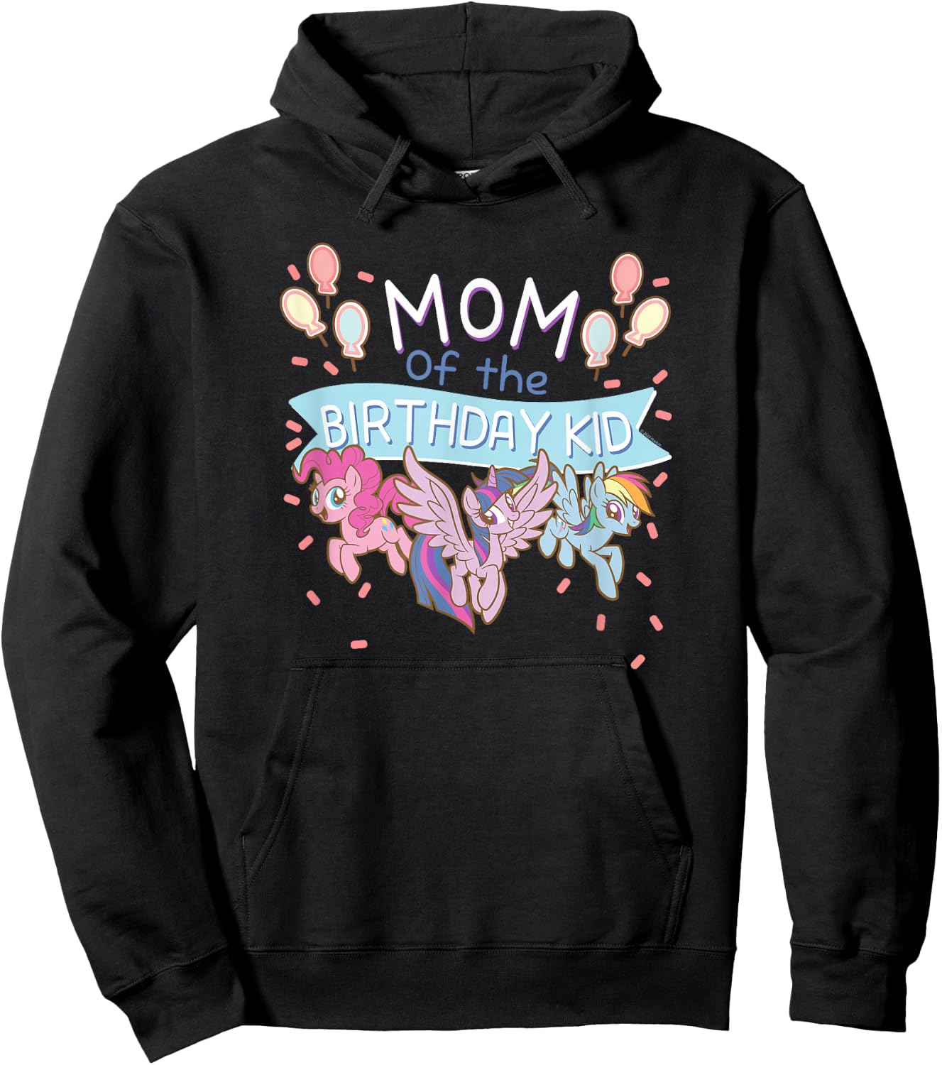 My Little Pony Birthday Mom Group Shot Hoodie - Hoodie | Black