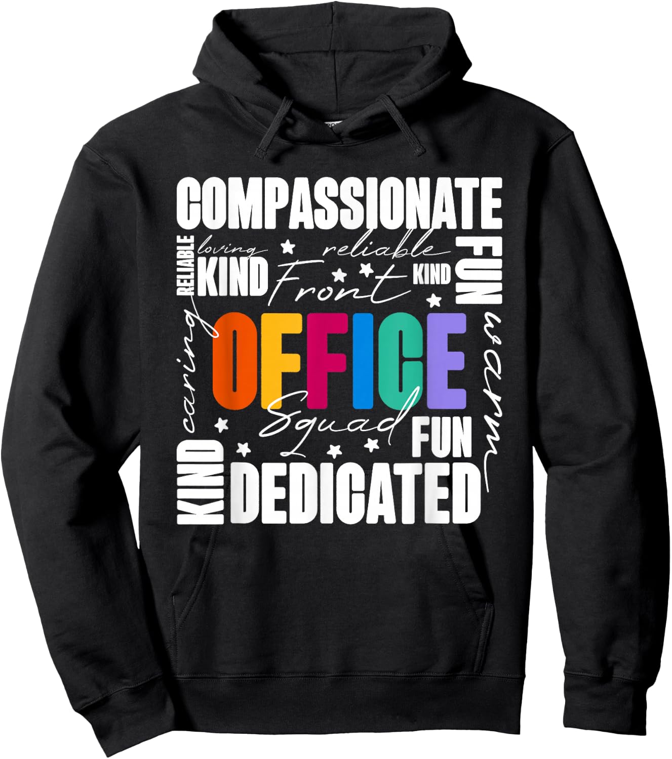 Office Squad, Office Staff Team Hoodie - Hoodie | Black