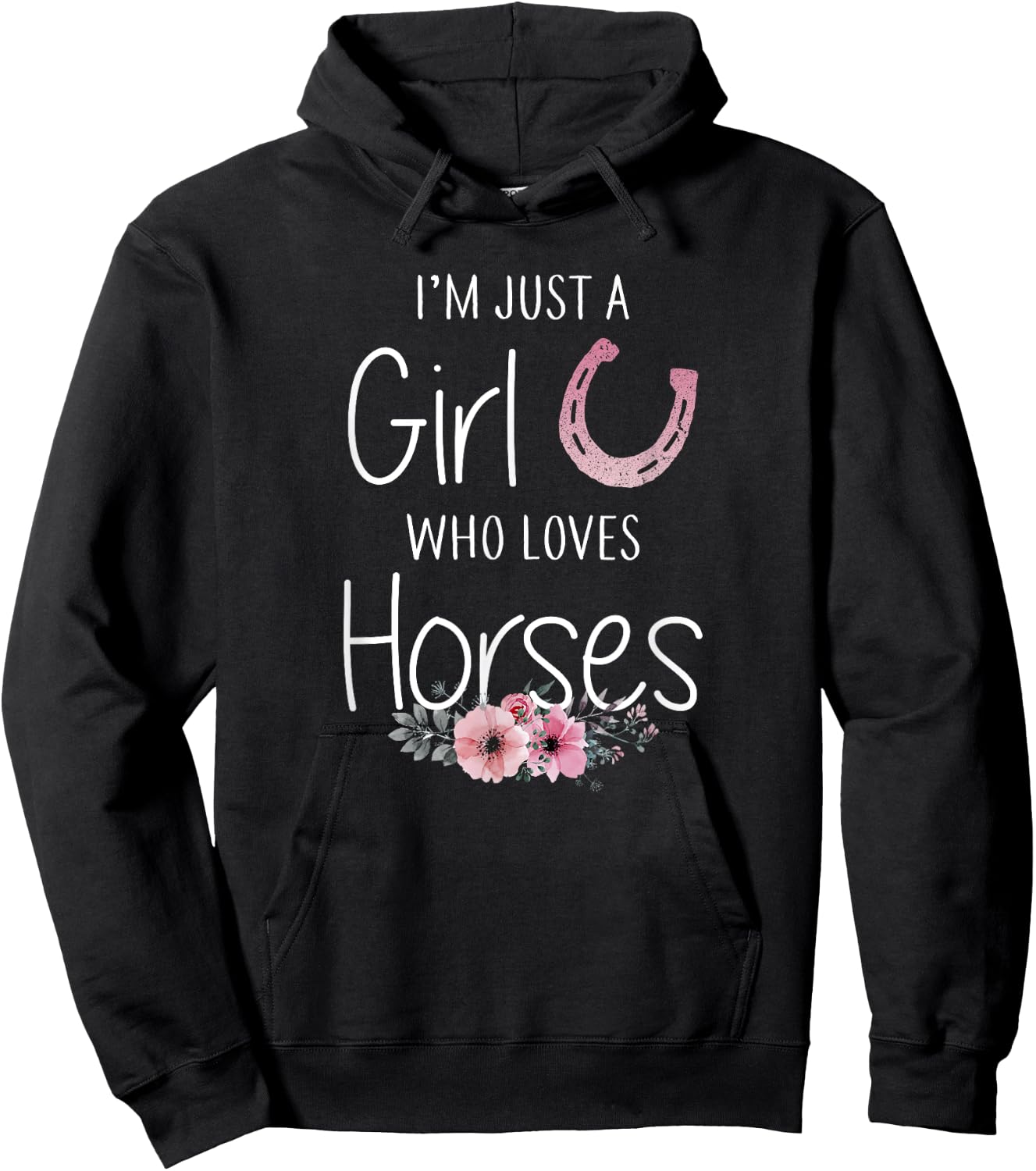 Horse Shirt For Girls Teens Women Horse Lovers Hoodie - Hoodie | Black