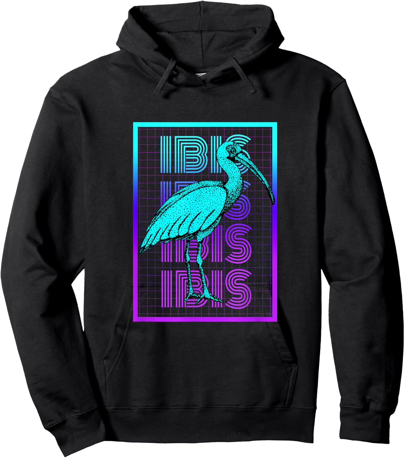 Ibis Bird Vintage Retro Ibis Hoodie - Hoodie | Black