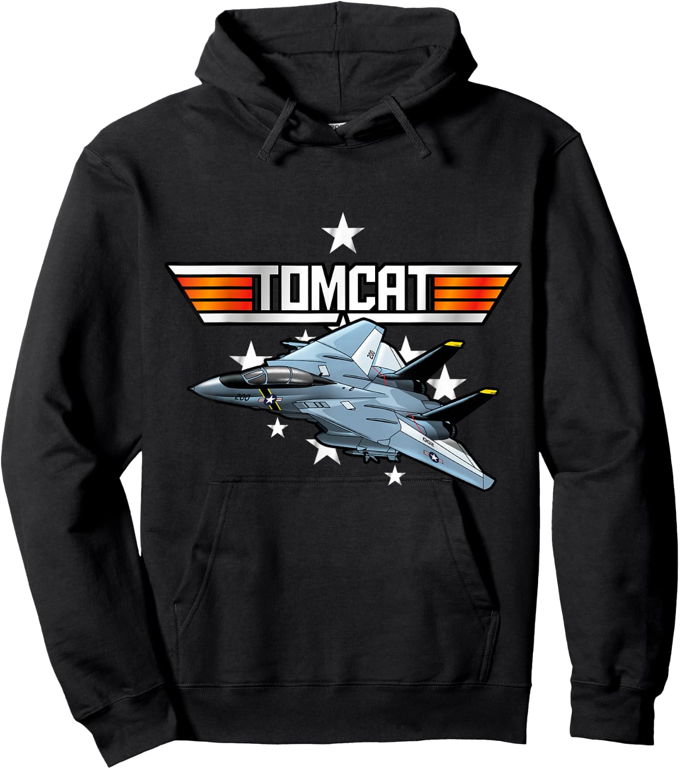 USA Tomcat Military Jet Airplane Hoodie - Hoodie | Black
