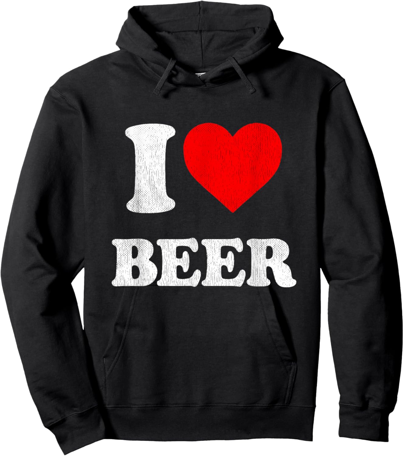I Heart Beer Funny Drinking Merch I Love Beer Hoodie - Hoodie | Black