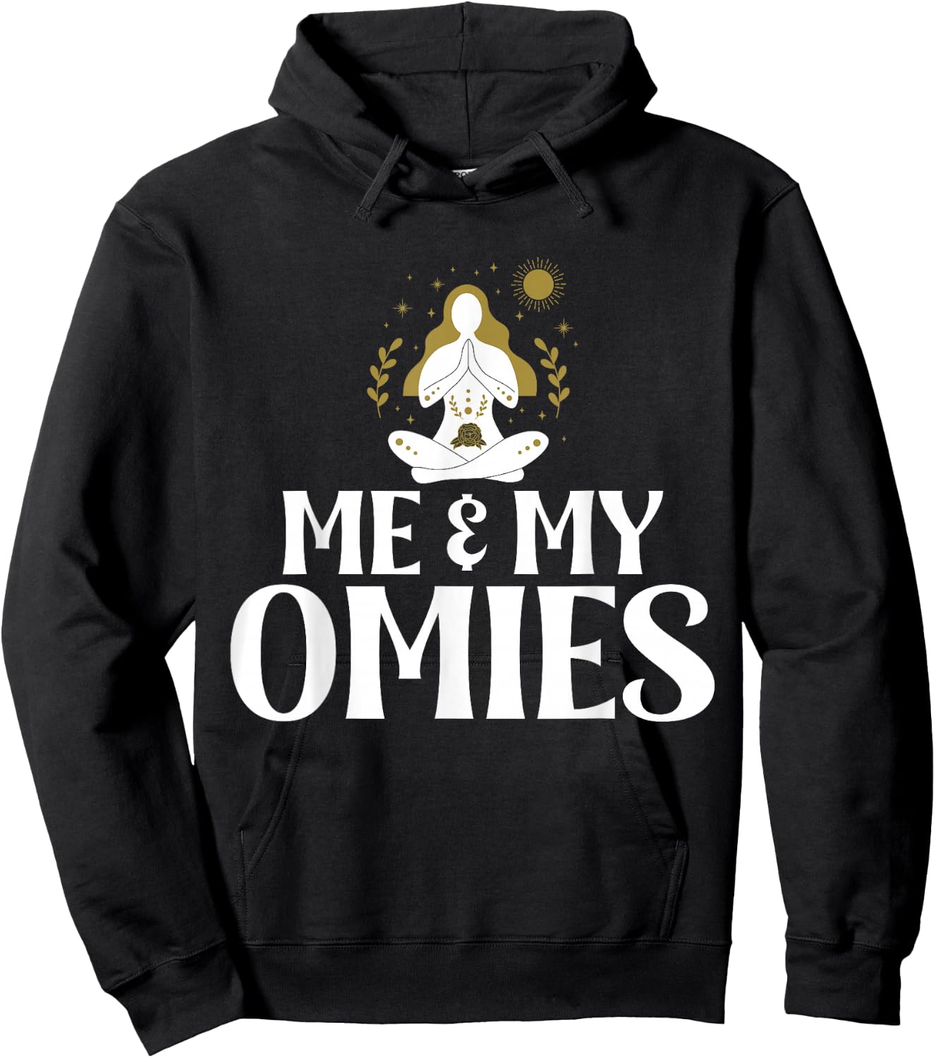 Me & My Omies Symbol Namaste Om Religion Meditation Yogis Hoodie - Hoodie | Black