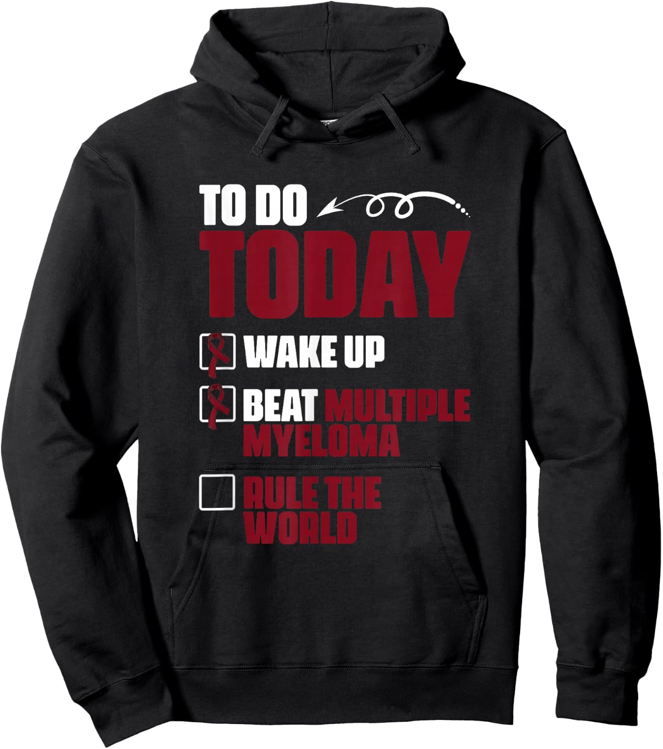 Beat Multiple Myeloma Support Multiple Myeloma Survivor Hoodie - Hoodie | Black