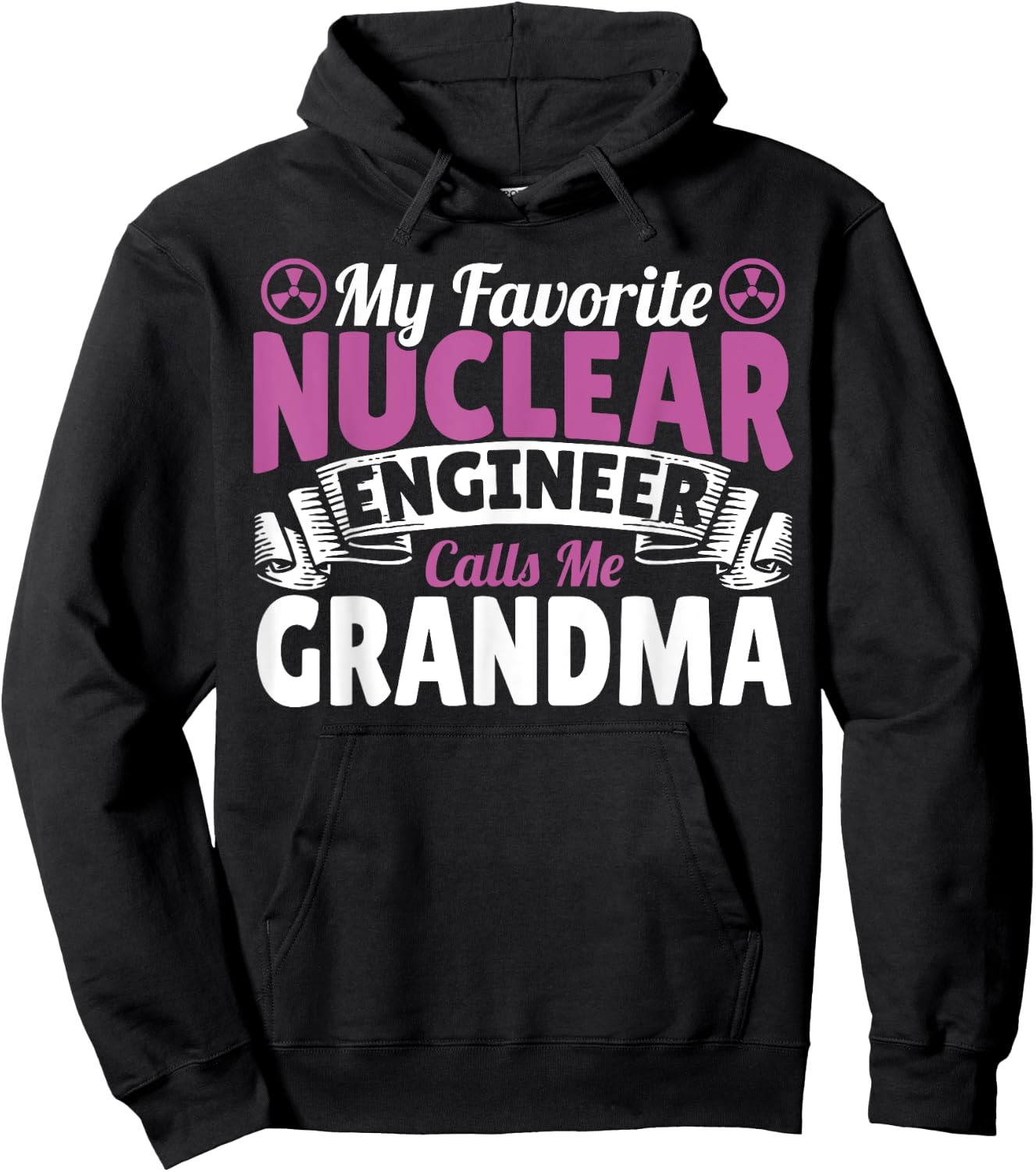 Favorite Nuclear Engineer Calls Me Grandma Women Grandmother Hoodie - Hoodie | Black