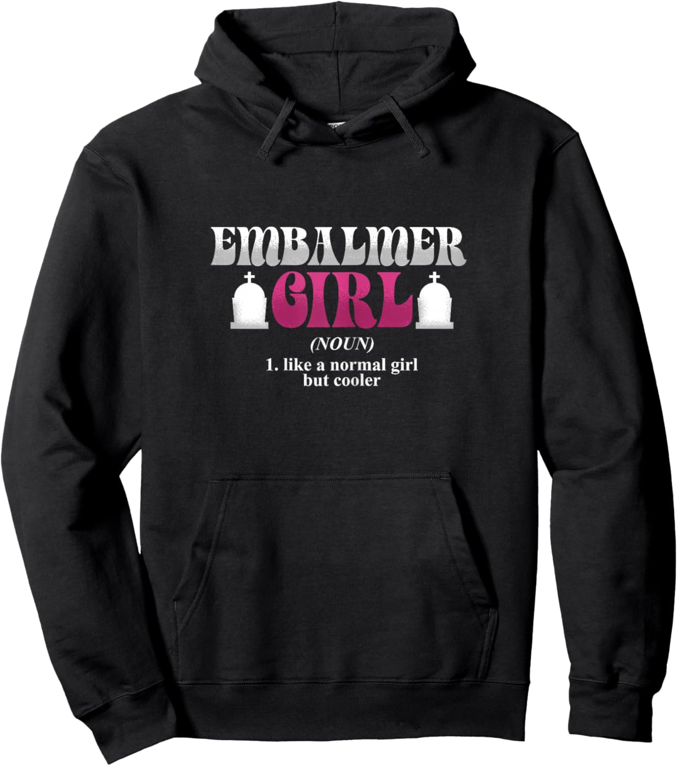 Embalmer Girl | Morgue Mortician | Embalmer Hoodie - Hoodie | Black