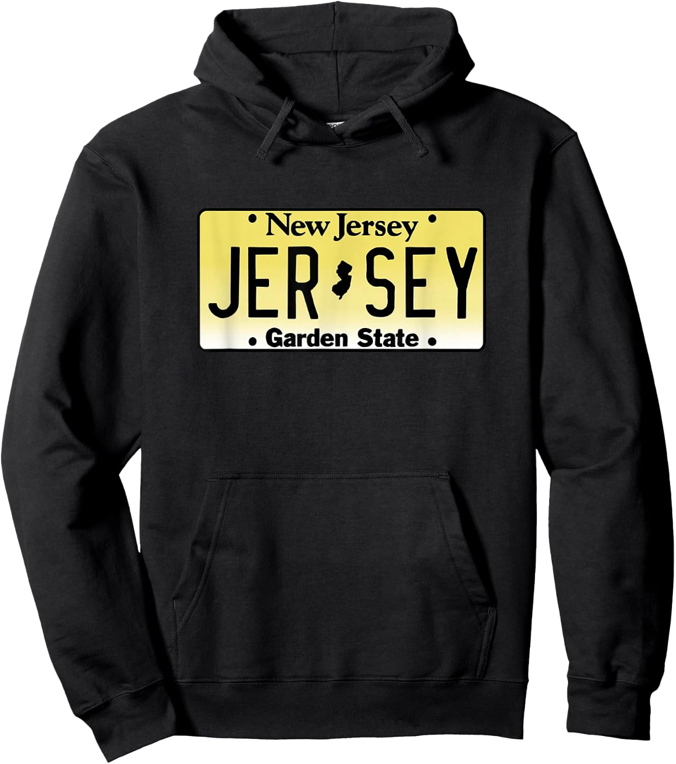 New Jersey License Plate - Throwback Design - Classic Hoodie - Hoodie | Black