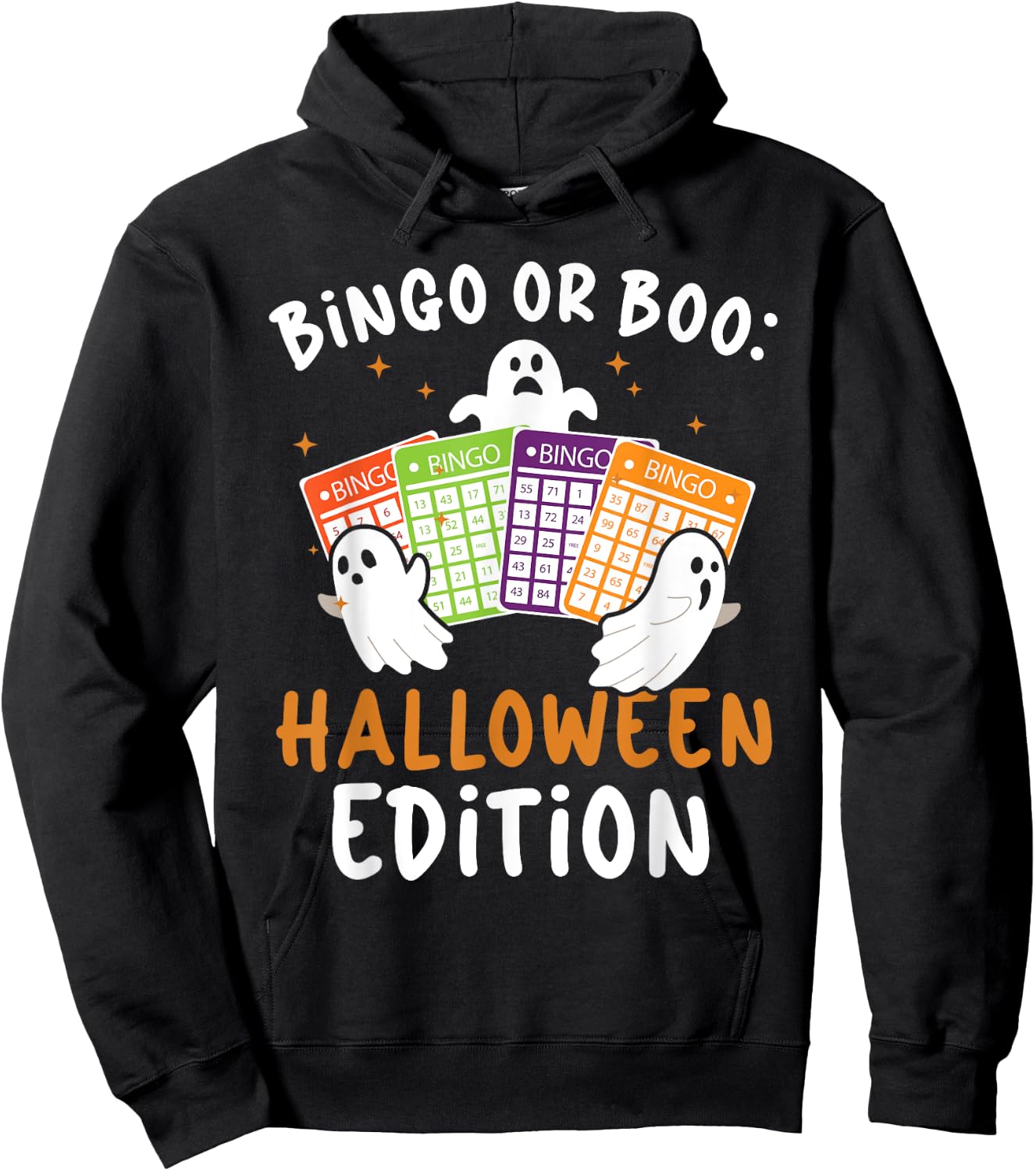 Bingo Halloween Trick Or Treat Bingo Player Bingo Caller Hoodie - Hoodie | Black