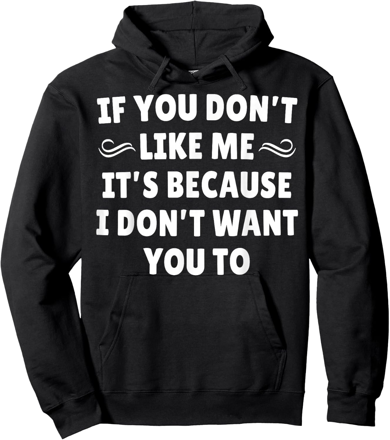If You Don't Like Me It's Because I Don't Want You To Hoodie - Hoodie | Black