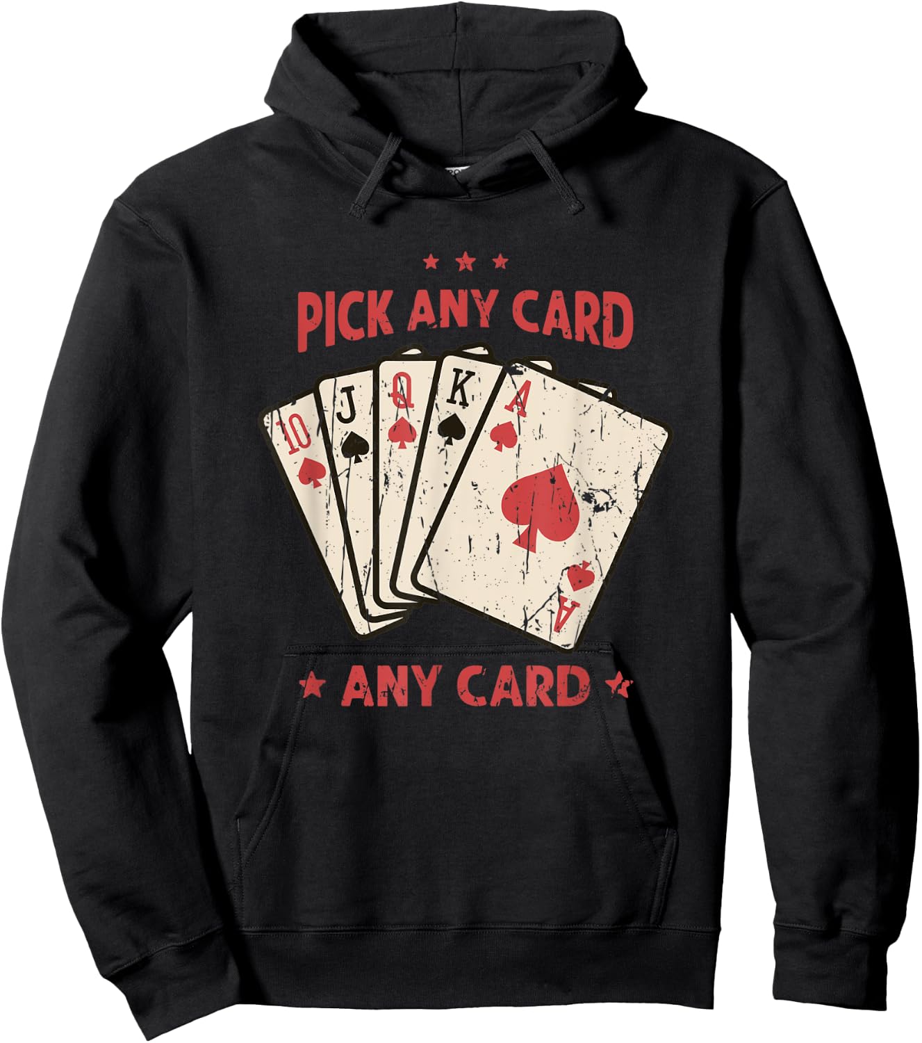 Pick a card Any card - cards Hoodie - Hoodie | Black