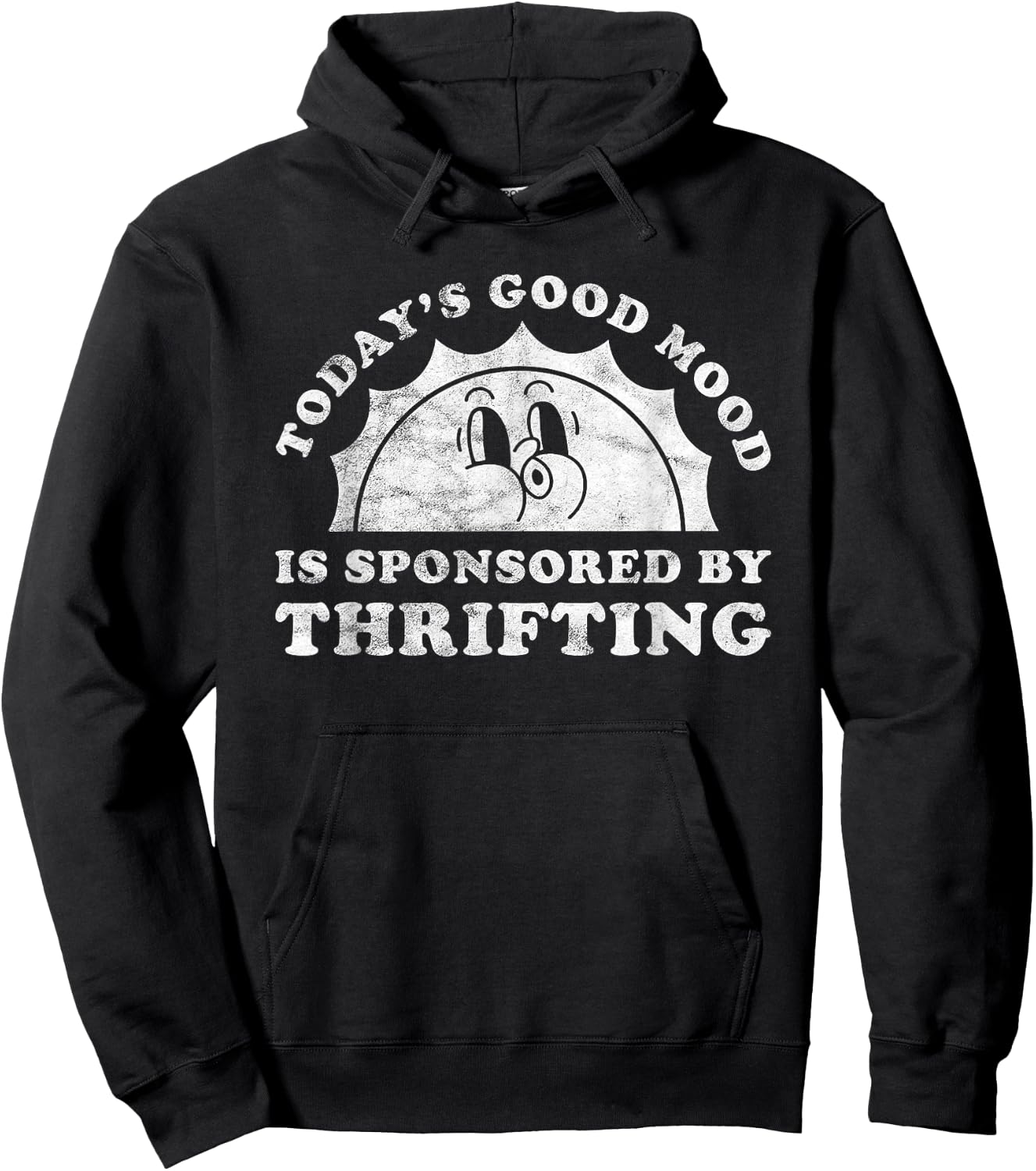 Funny Cute Retro Vintage Thrifting Hoodie - Hoodie | Black
