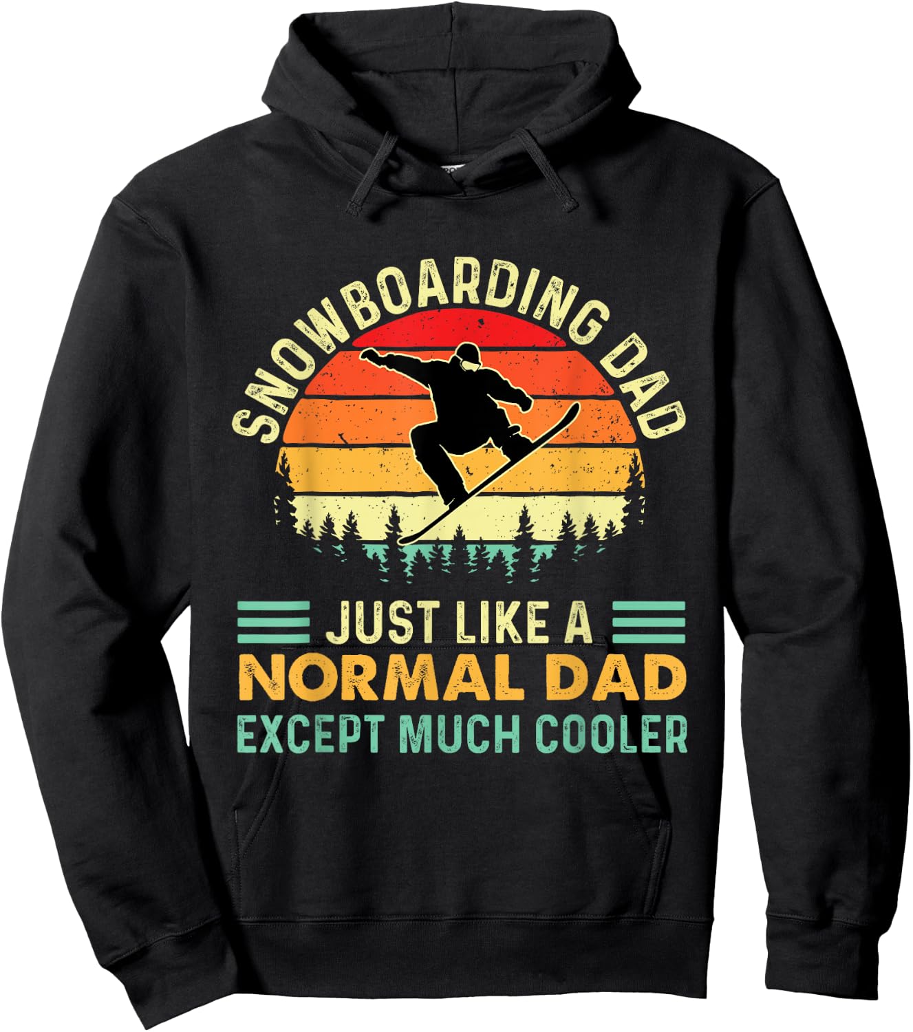 Snowboarding Dad - Snowboard Lover Snowboarder Boarder Hoodie - Hoodie | Black
