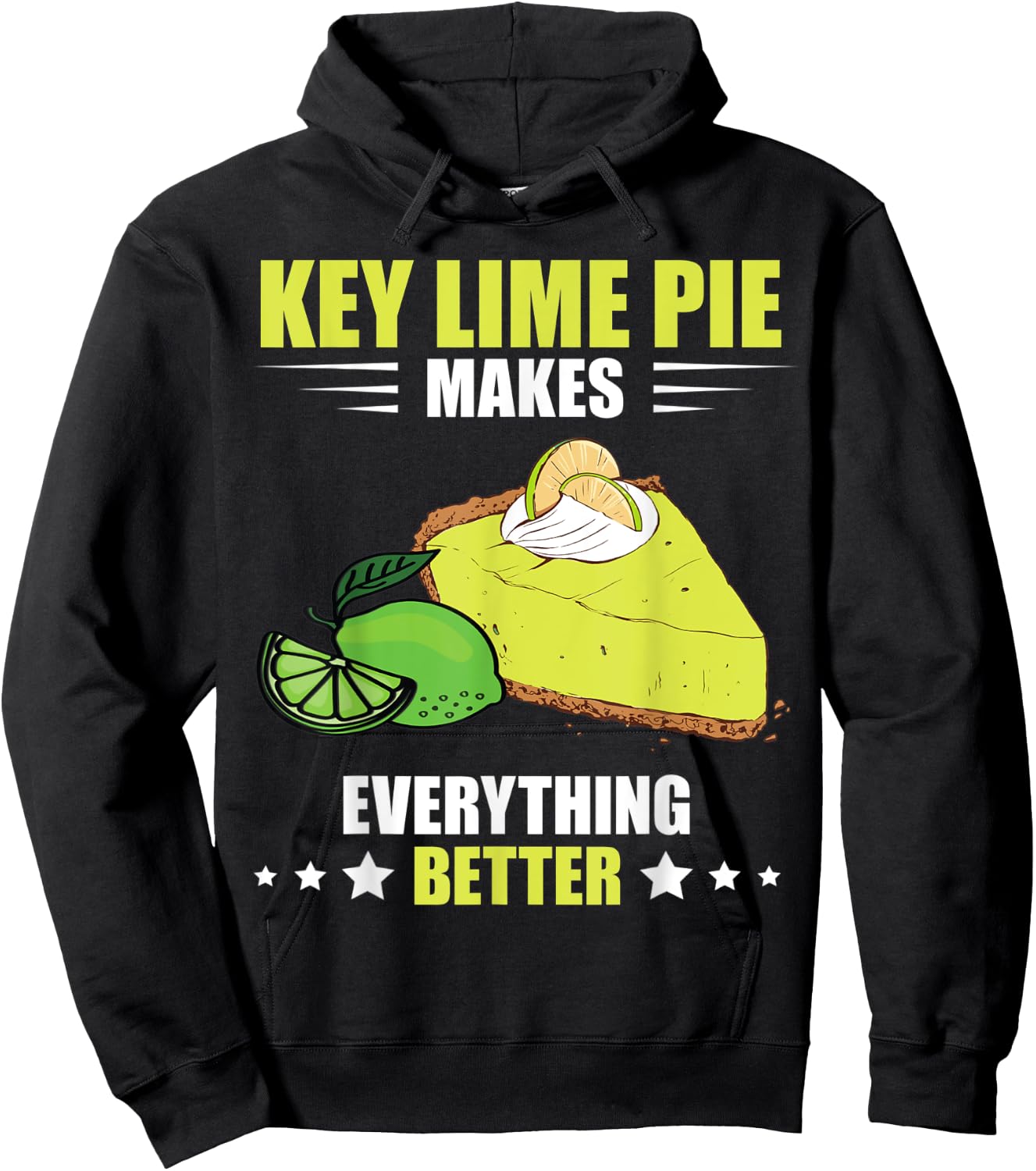 Everything Better Florida Pie Lime Pie Baker Key Lime Pie Hoodie - Hoodie | Black