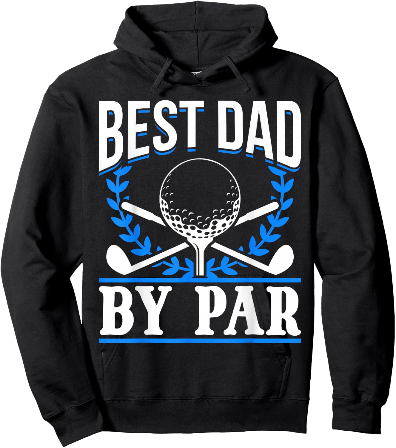 Golf Golfer Best Dad by par Hoodie - Hoodie | Black