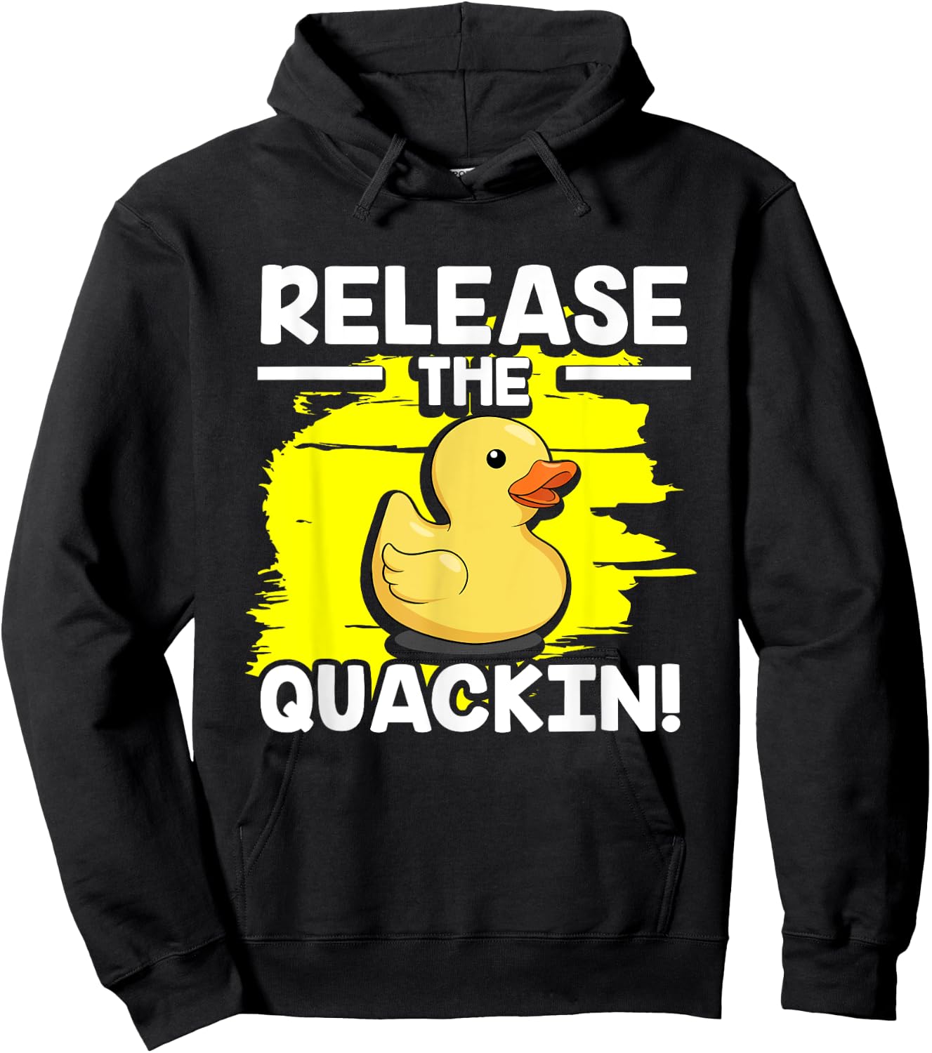 Yellow Rubber Duck - Release The Quackin! Hoodie - Hoodie | Black