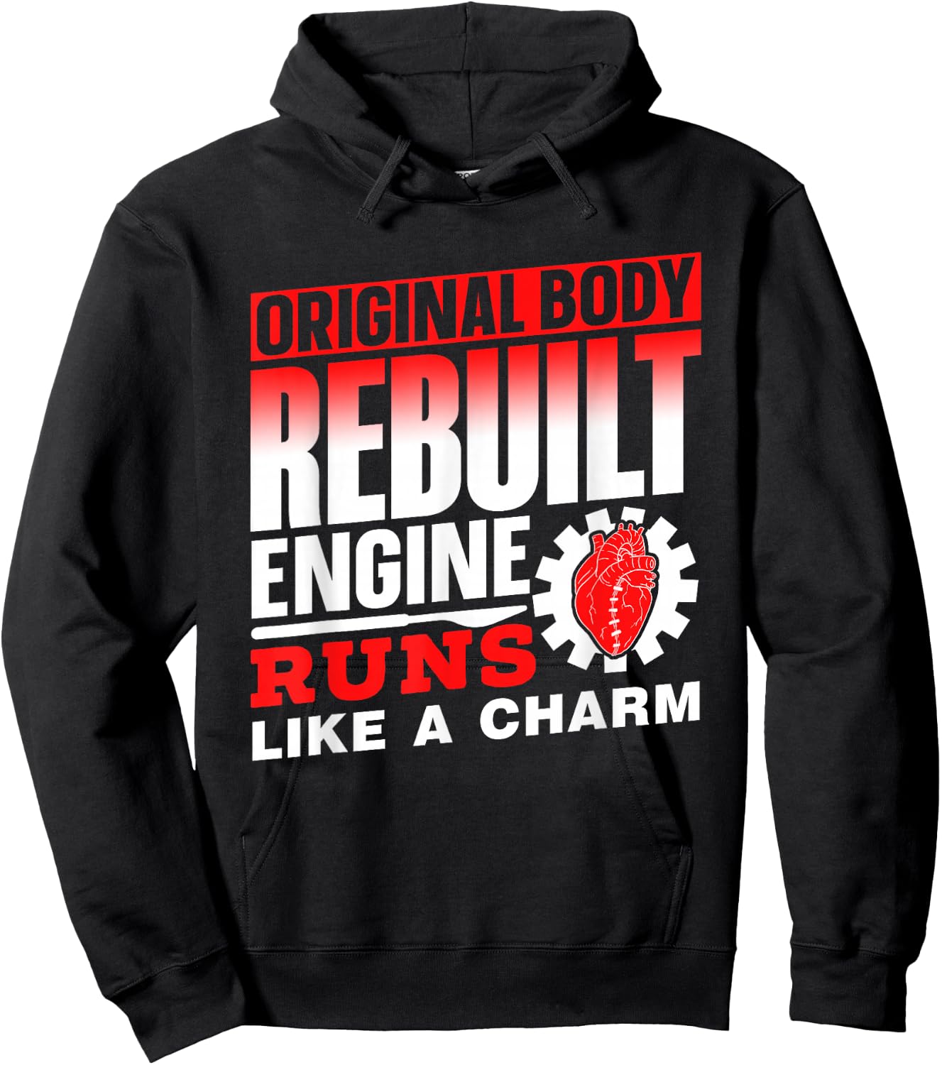 Original Body Rebuilt Engine Runs Like A Charm Operation Hoodie - Hoodie | Black