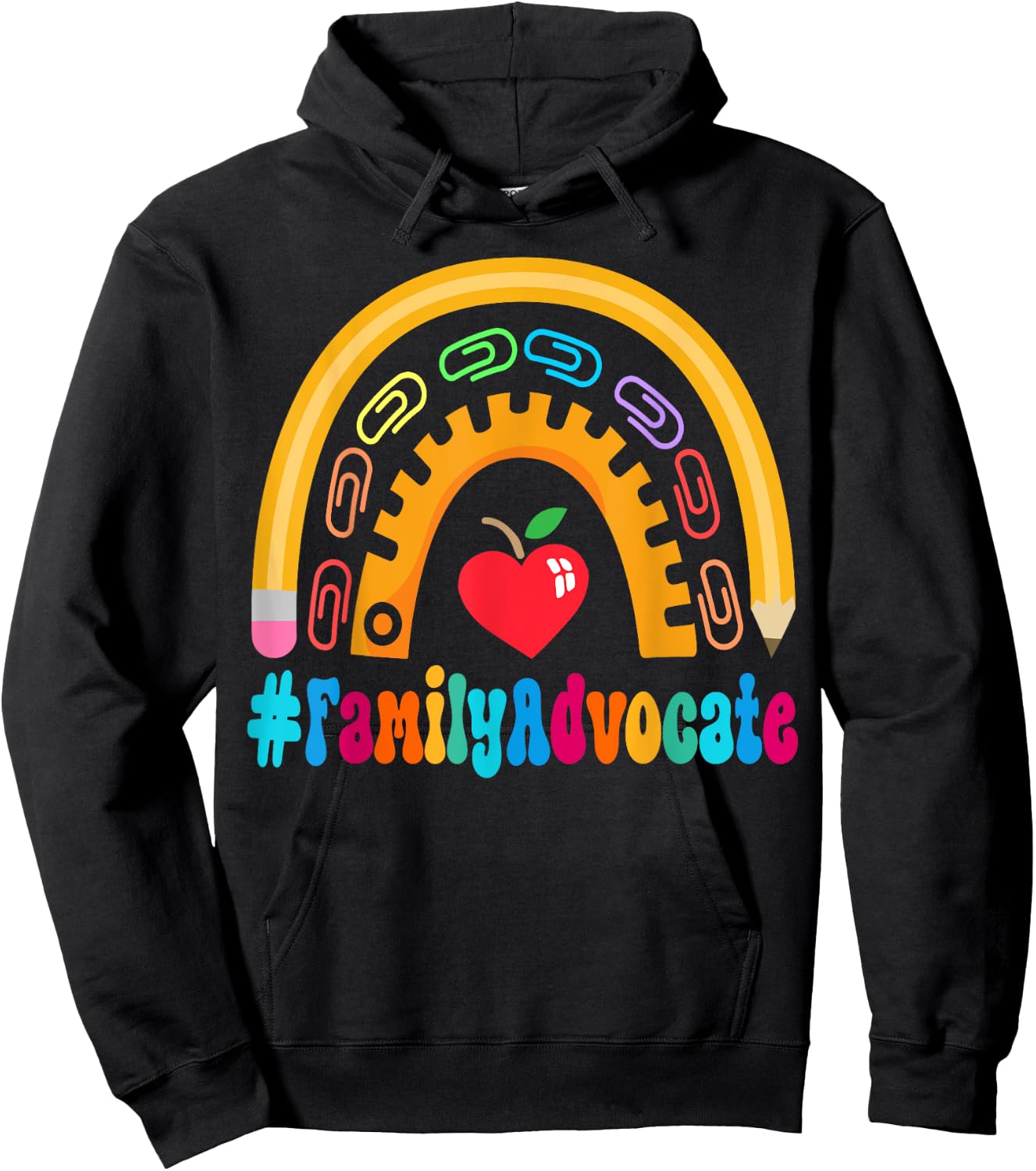 Family Advocate Appreciation Week Back to School Hoodie - Hoodie | Black