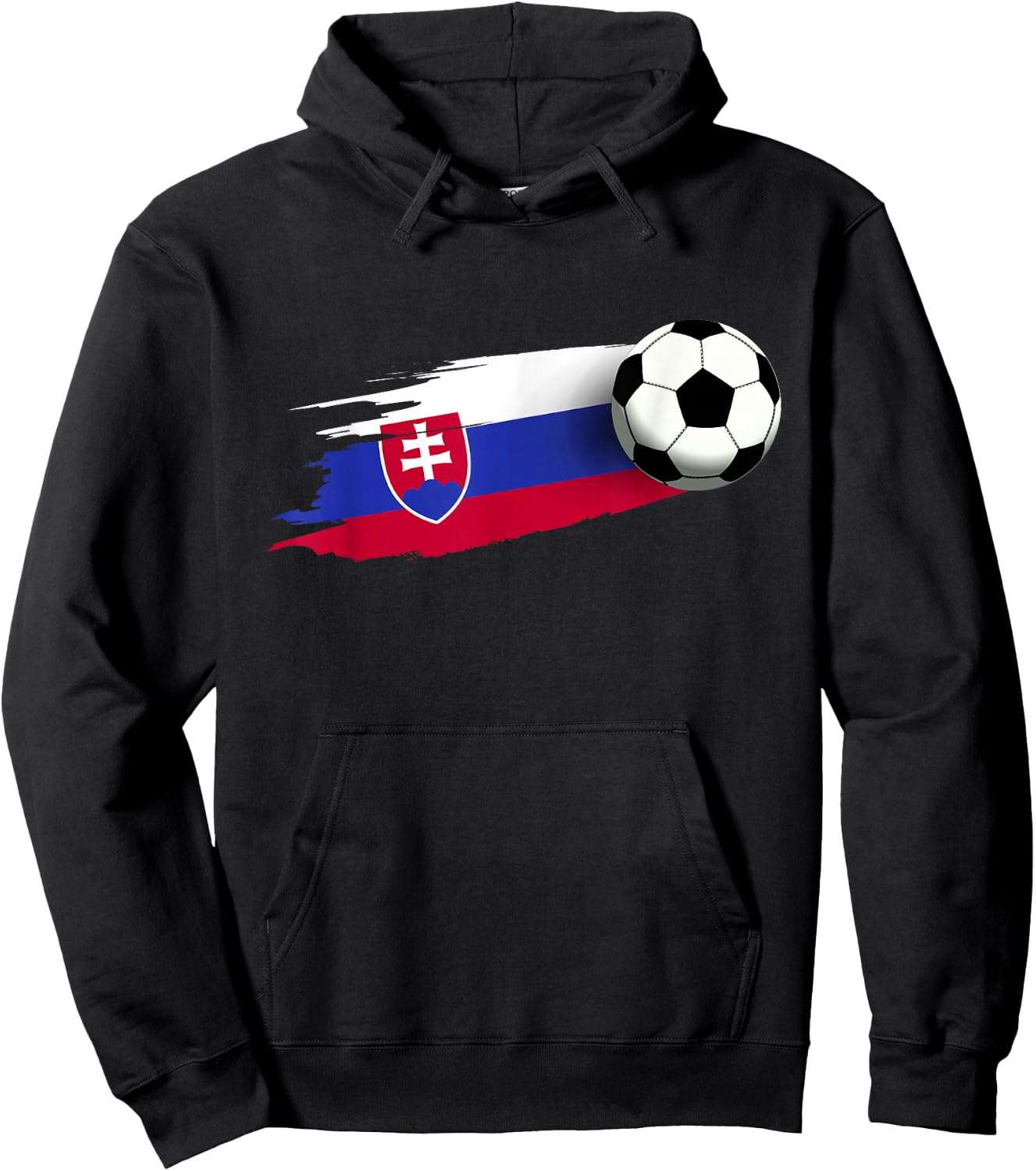 Slovakia Flag Jersey Slovak Soccer Team Slovak Hoodie - Hoodie | Black