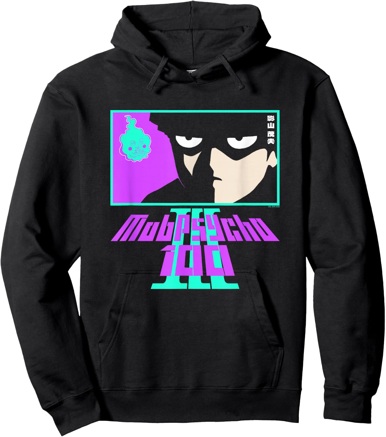 Mob Psycho 100 Neon Graphic & Logo Hoodie - Hoodie | Black