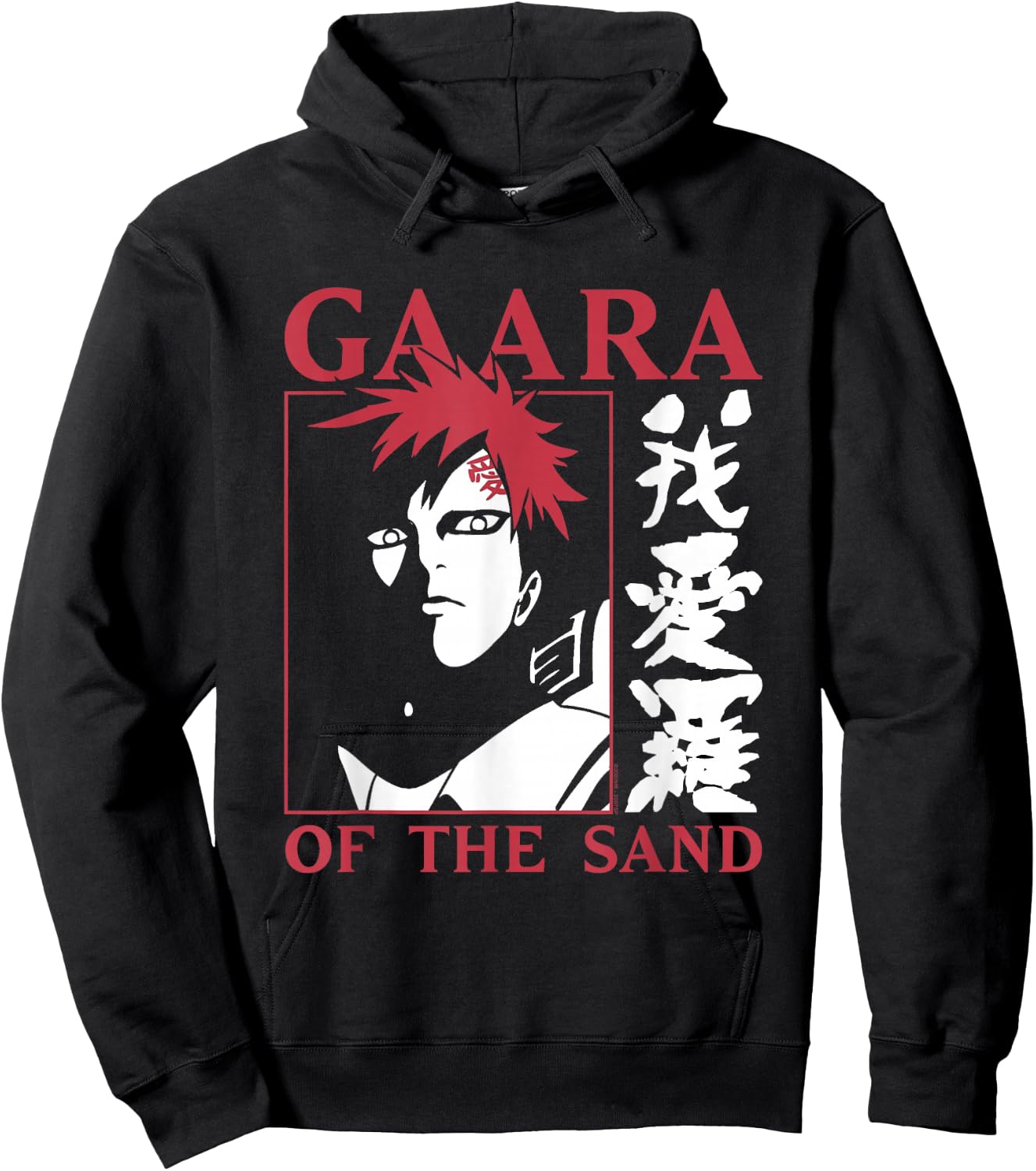 Naruto Shippuden Gaara of The Sand Hoodie - Hoodie | Black