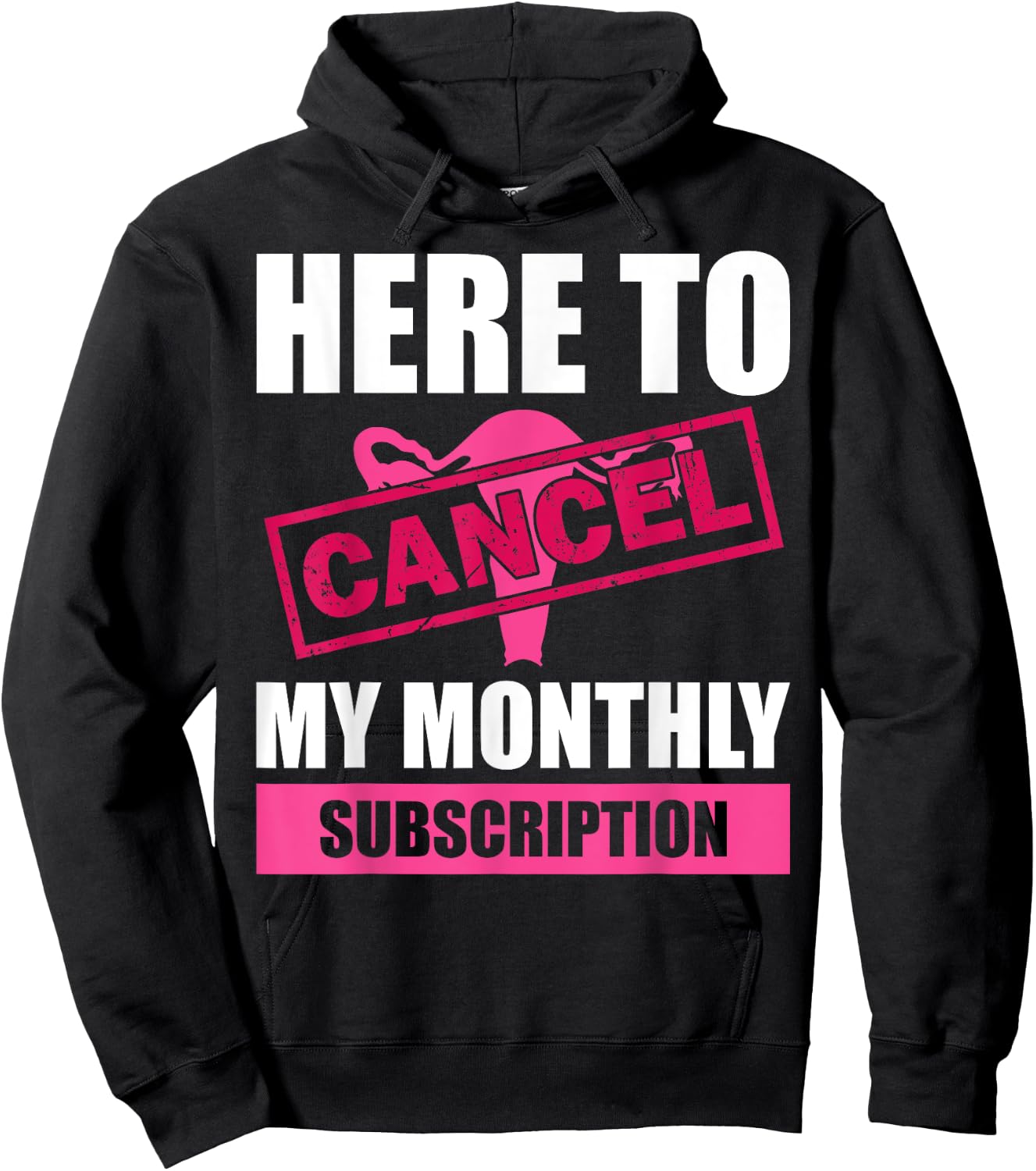 Funny Hysterectomy Design Girls Uterus Removal Hoodie - Hoodie | Black