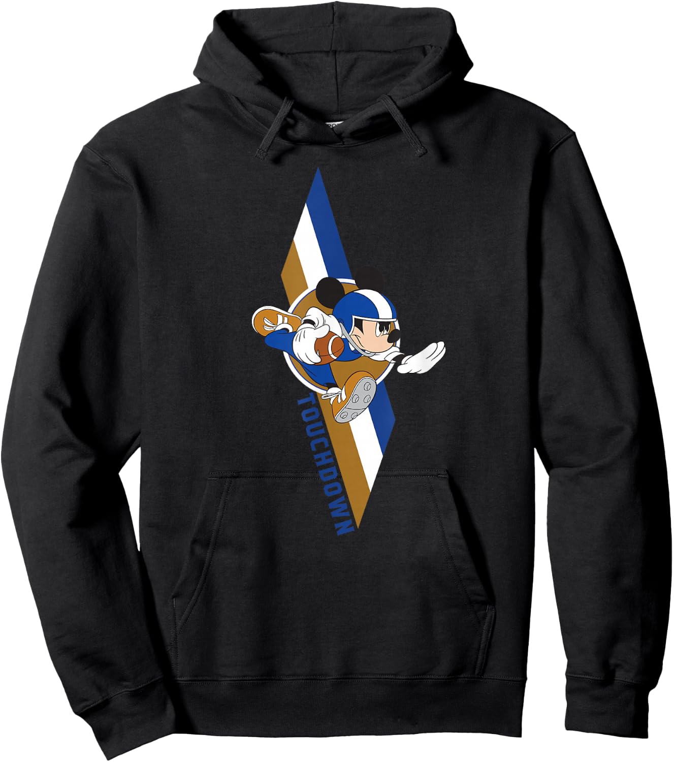 Disney Mickey Mouse Football Touchdown Sports Hoodie - Hoodie | Black