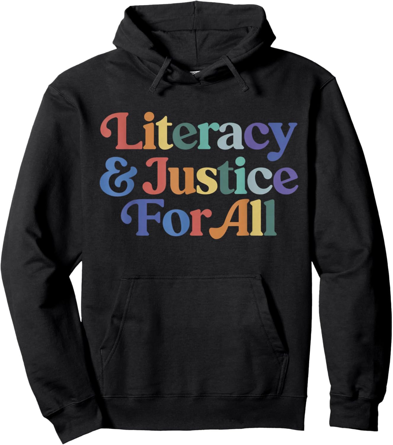 Literacy Justice for All Stop Book Banning Protect Librarian Hoodie - Hoodie | Black
