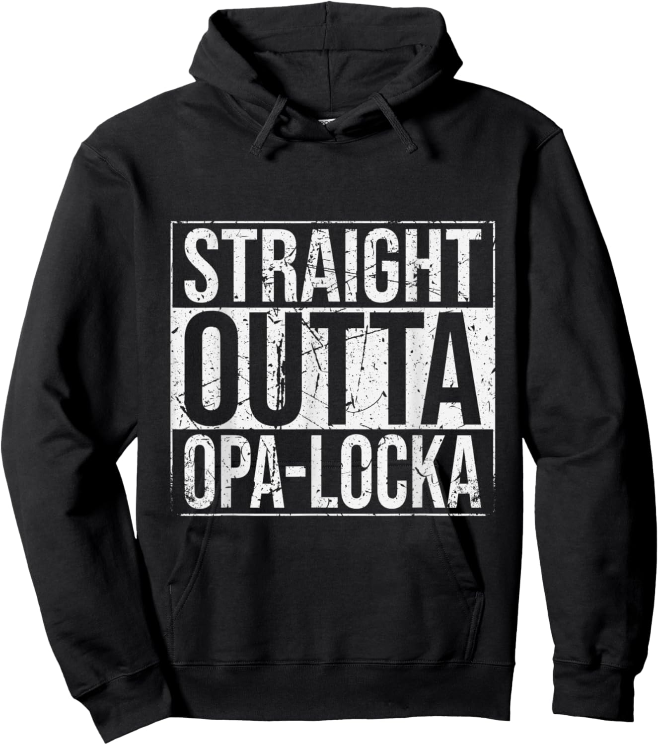 Straight Outta Opa-Locka Vintage Hoodie - Hoodie | Black