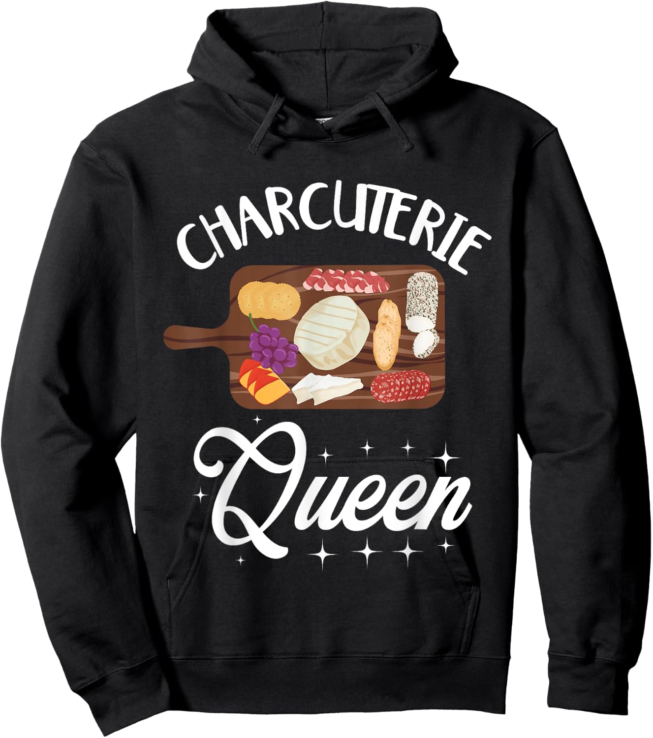 Charcuterie Queen Shirt Charcuterie Board Lover Hoodie - Hoodie | Black