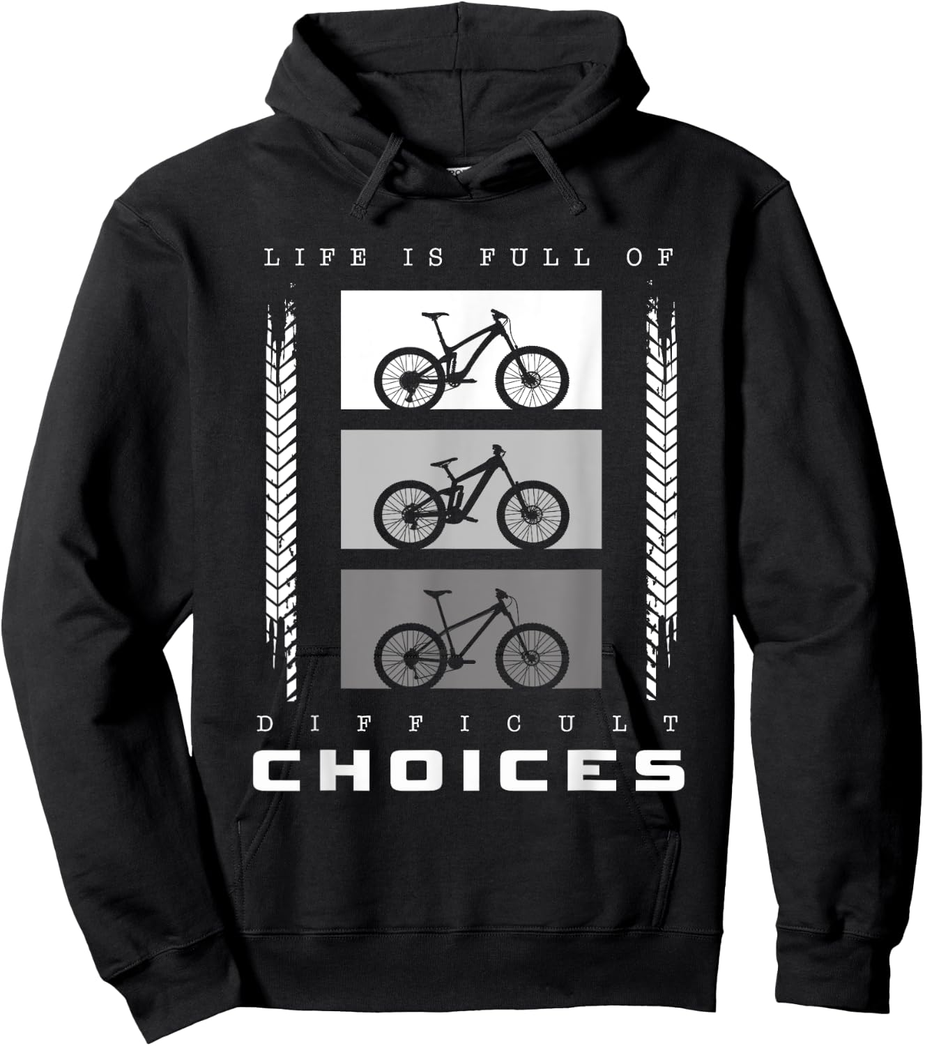 MTB Mountain Bike Apparel - MTB Mountain Bike Hoodie - Hoodie | Black