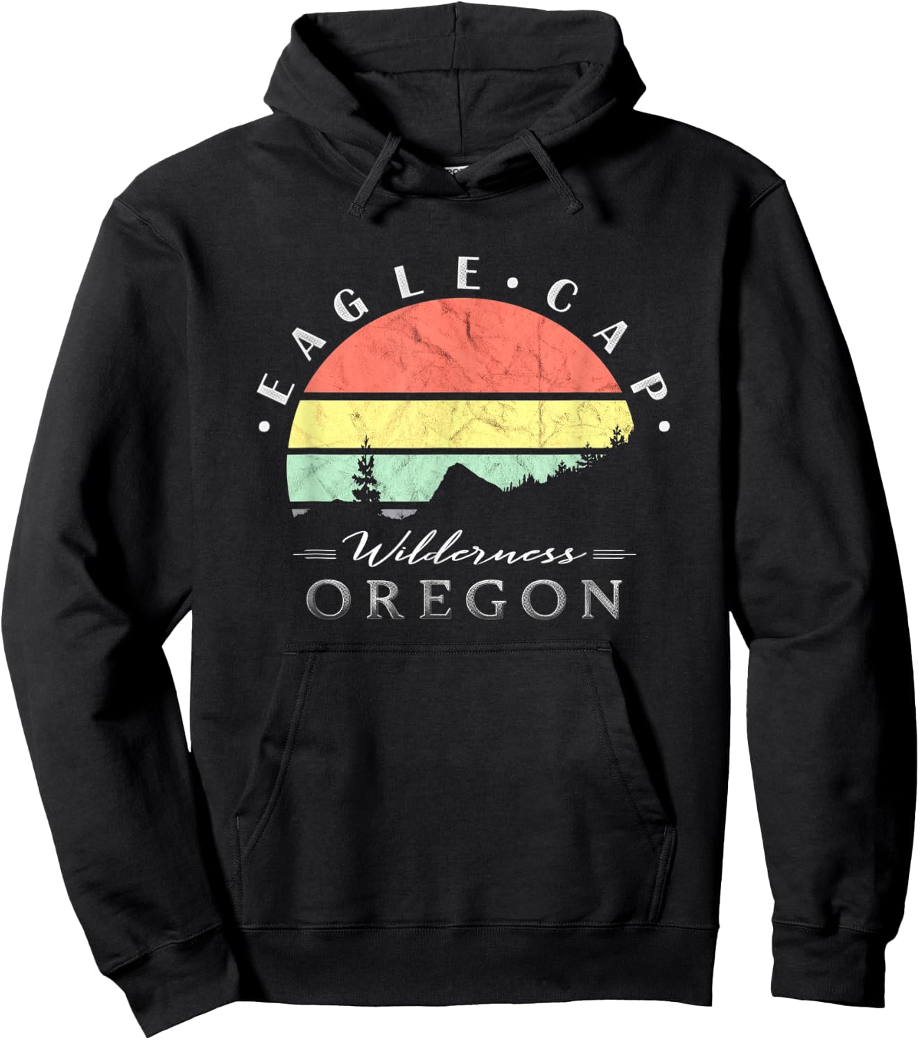 Eagle Cap Wilderness Oregon Hoodie - Hoodie | Black
