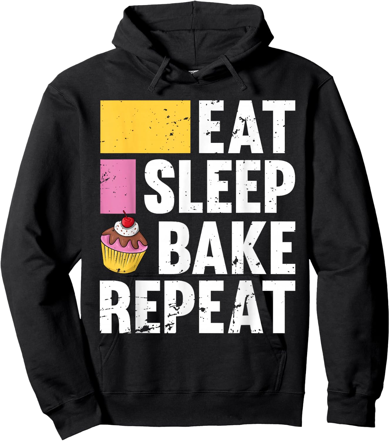 Funny Cupcake Design Women Baking Bake Cookie Baker Hoodie - Hoodie | Black